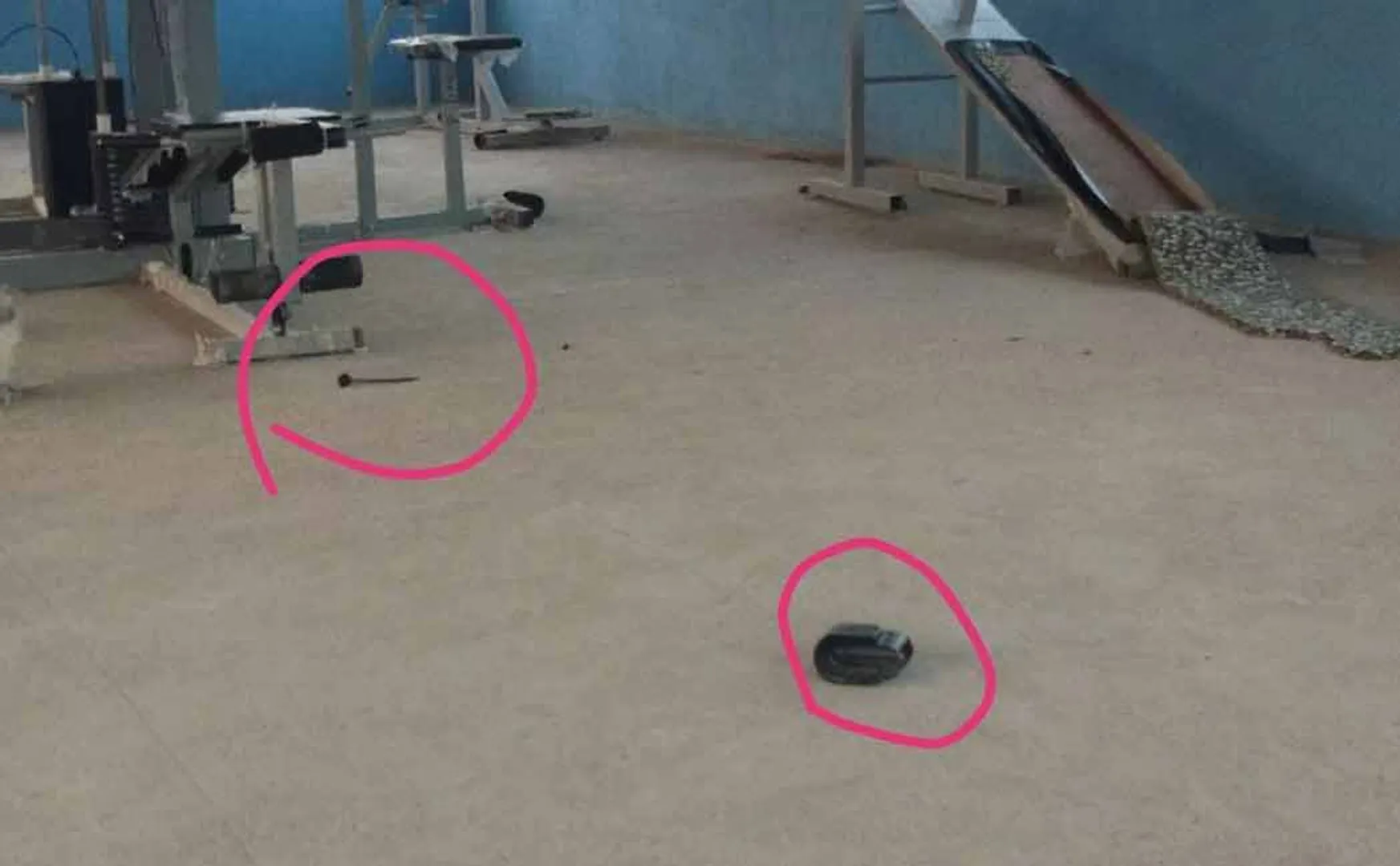 Government gym tools damage