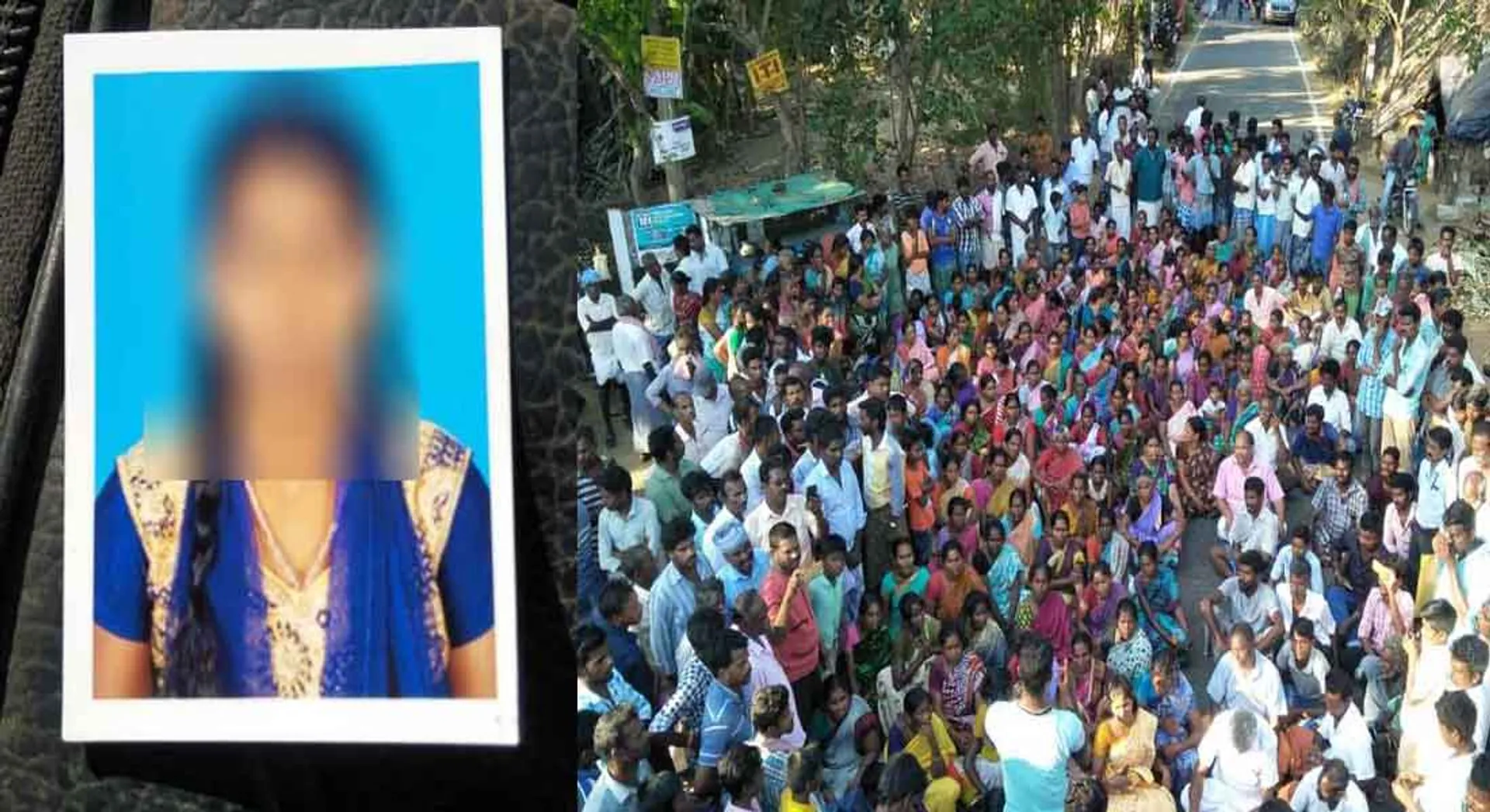 the death of the school girl in the school toilet: police attack the those who are struggled 
