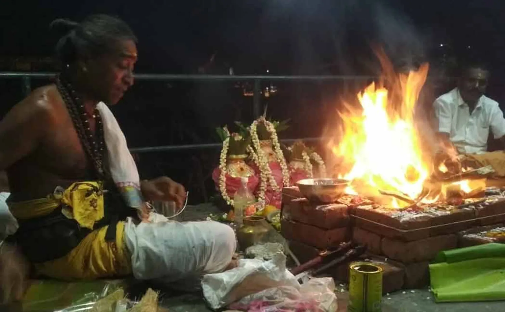 bjp people's did puja at midnight 