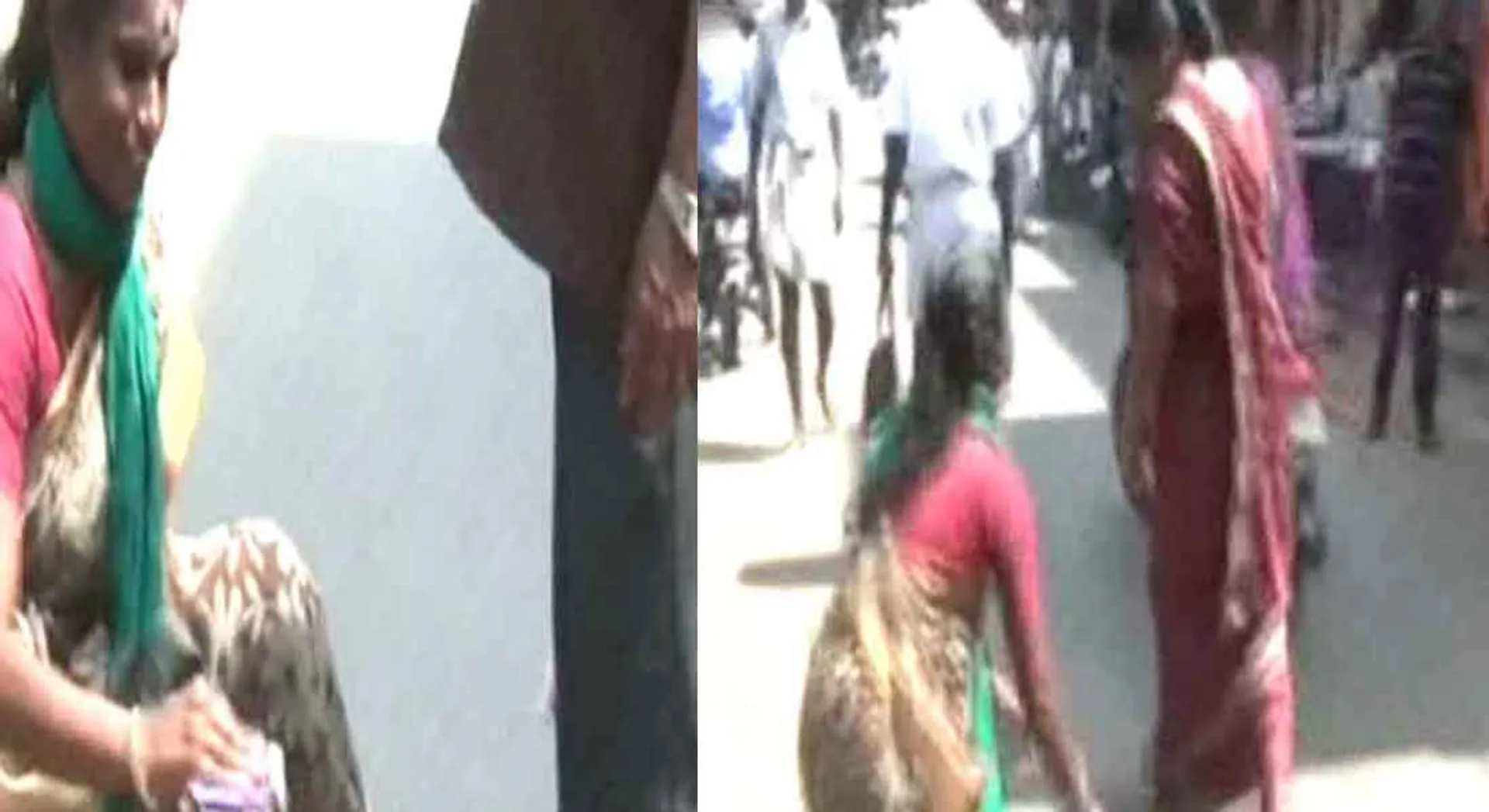 Woman was arrested for wiping out shoes with campaign 