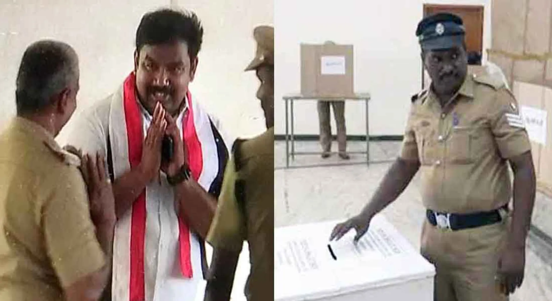  Secretly, the postal ballot in front of the AIADMK candidate