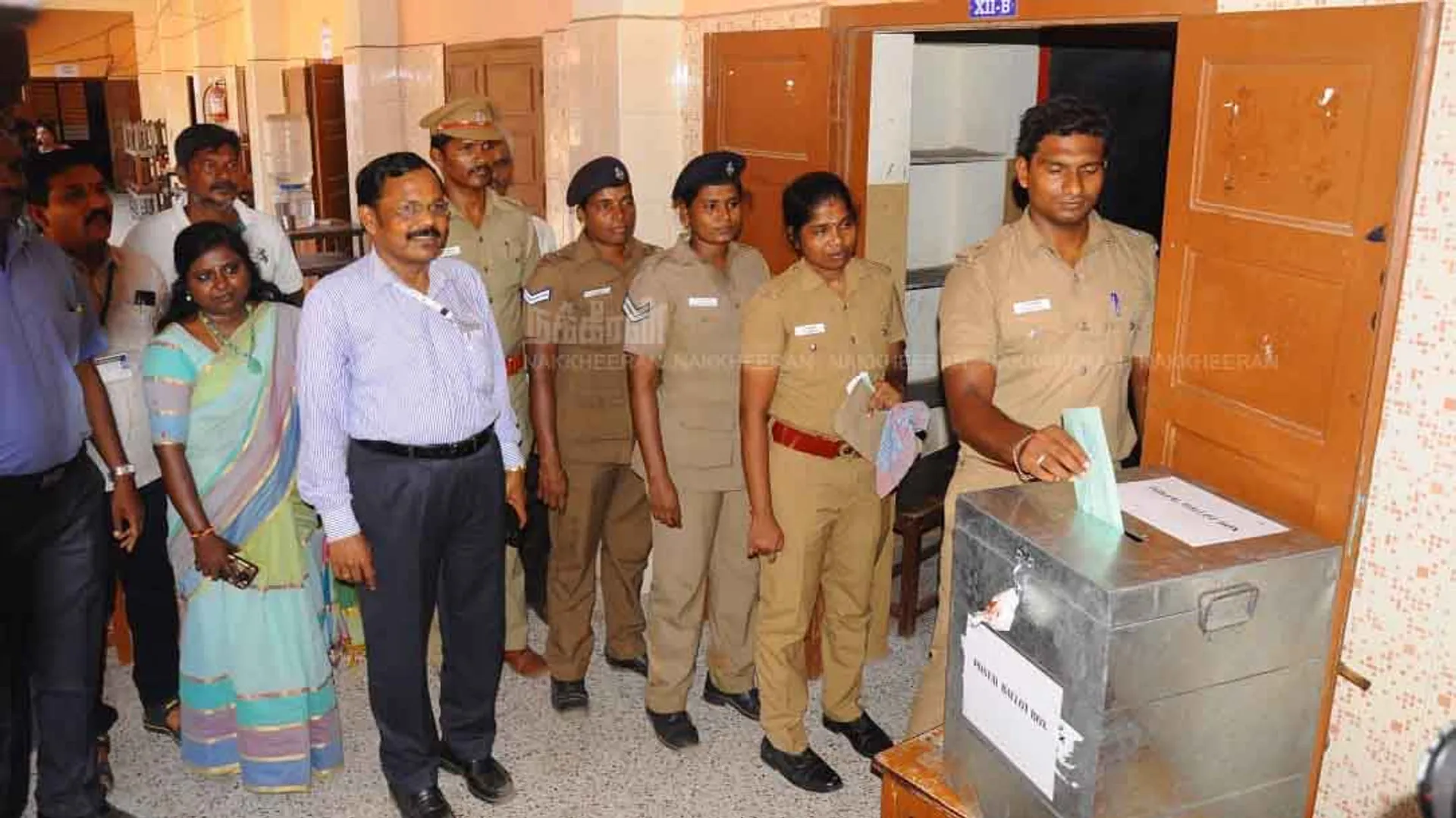 Police registered the postal voting