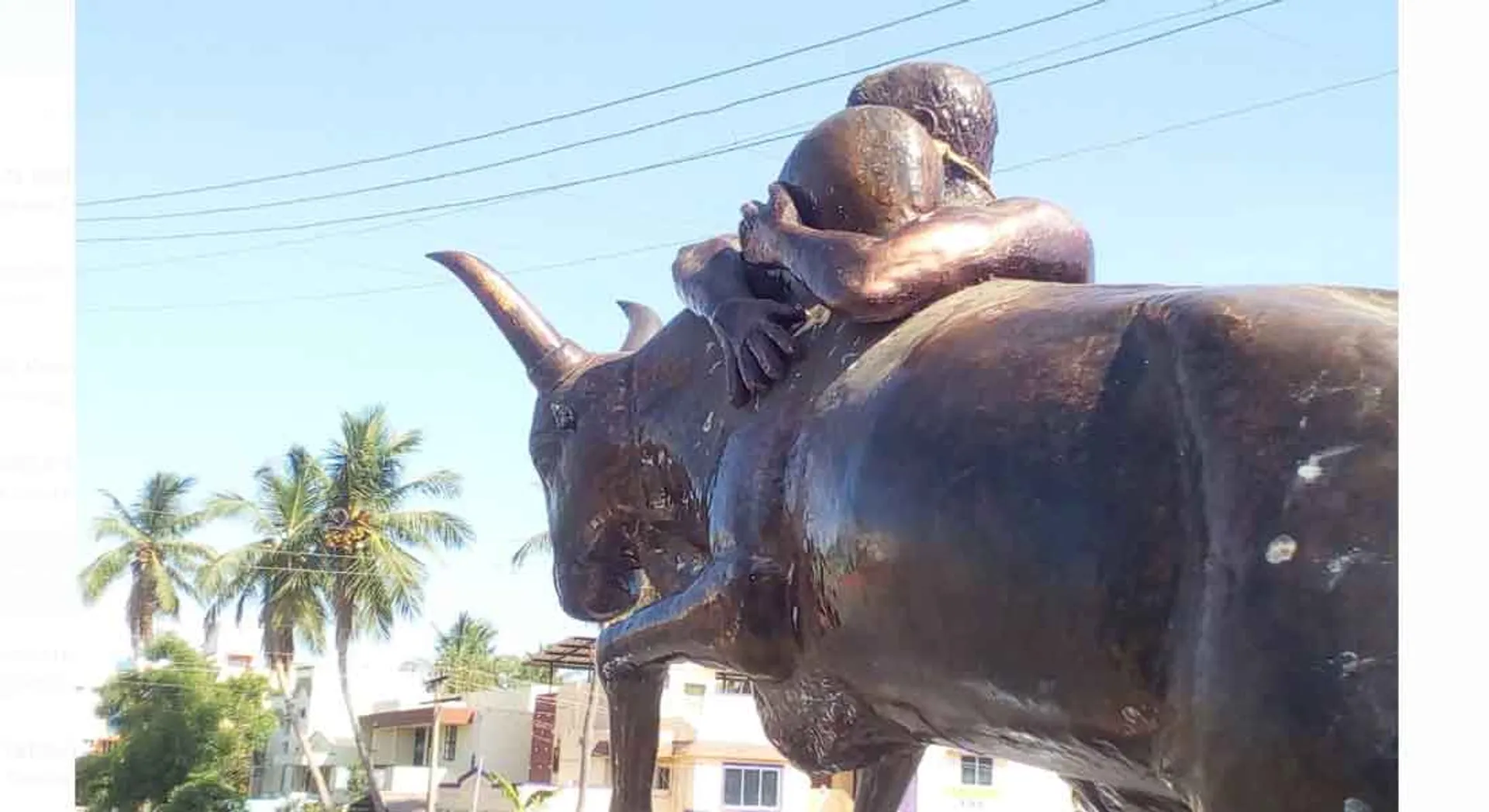 Who broke the Bull statue?  idol busting incidents in pudukottai 