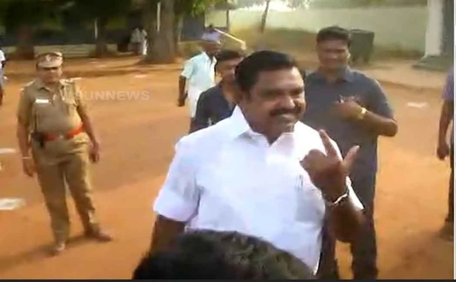 edapadi palaisamy cast his vote