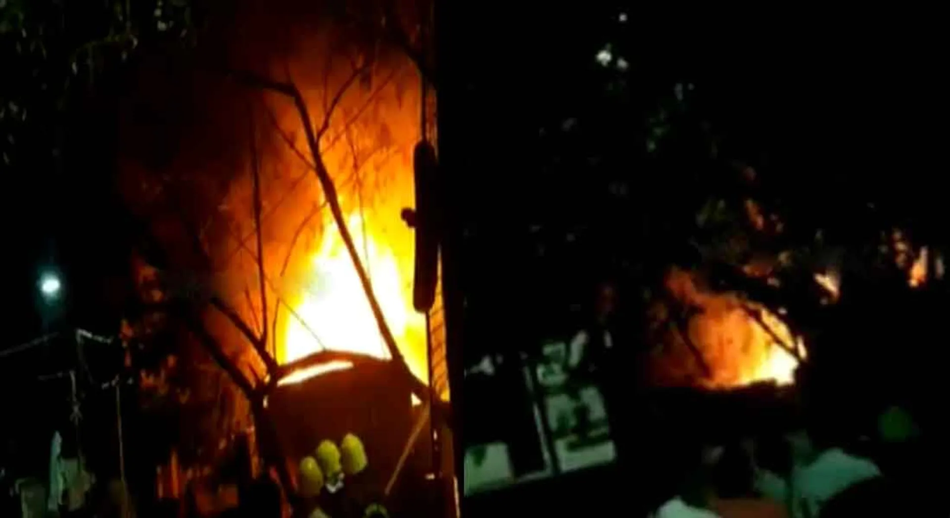  A fire broke out in Valluvarkotam in Chennai