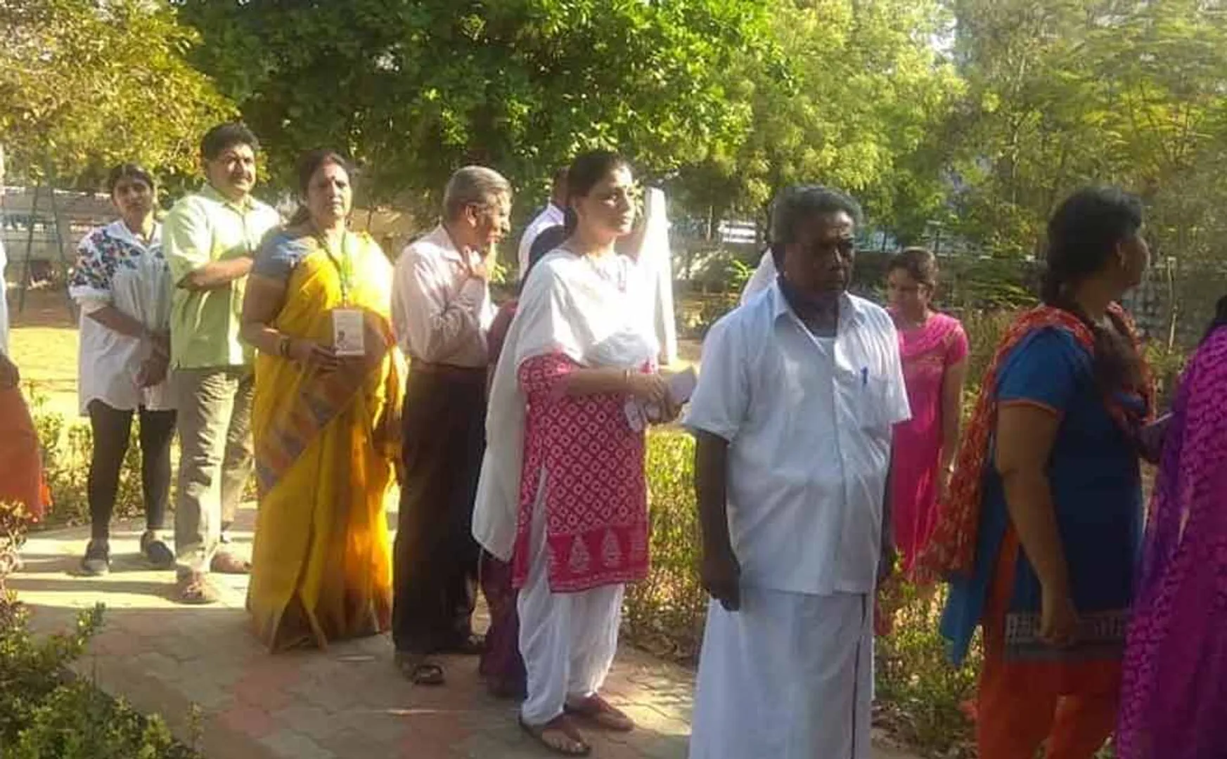 Female candidate who complained about the polling booth