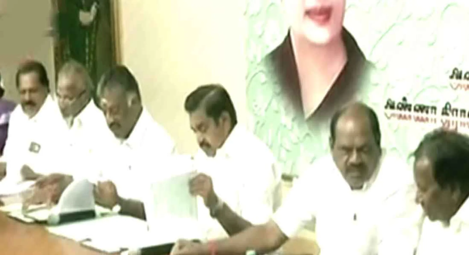  The four constituent byelection-AIADMK candidate interview started 