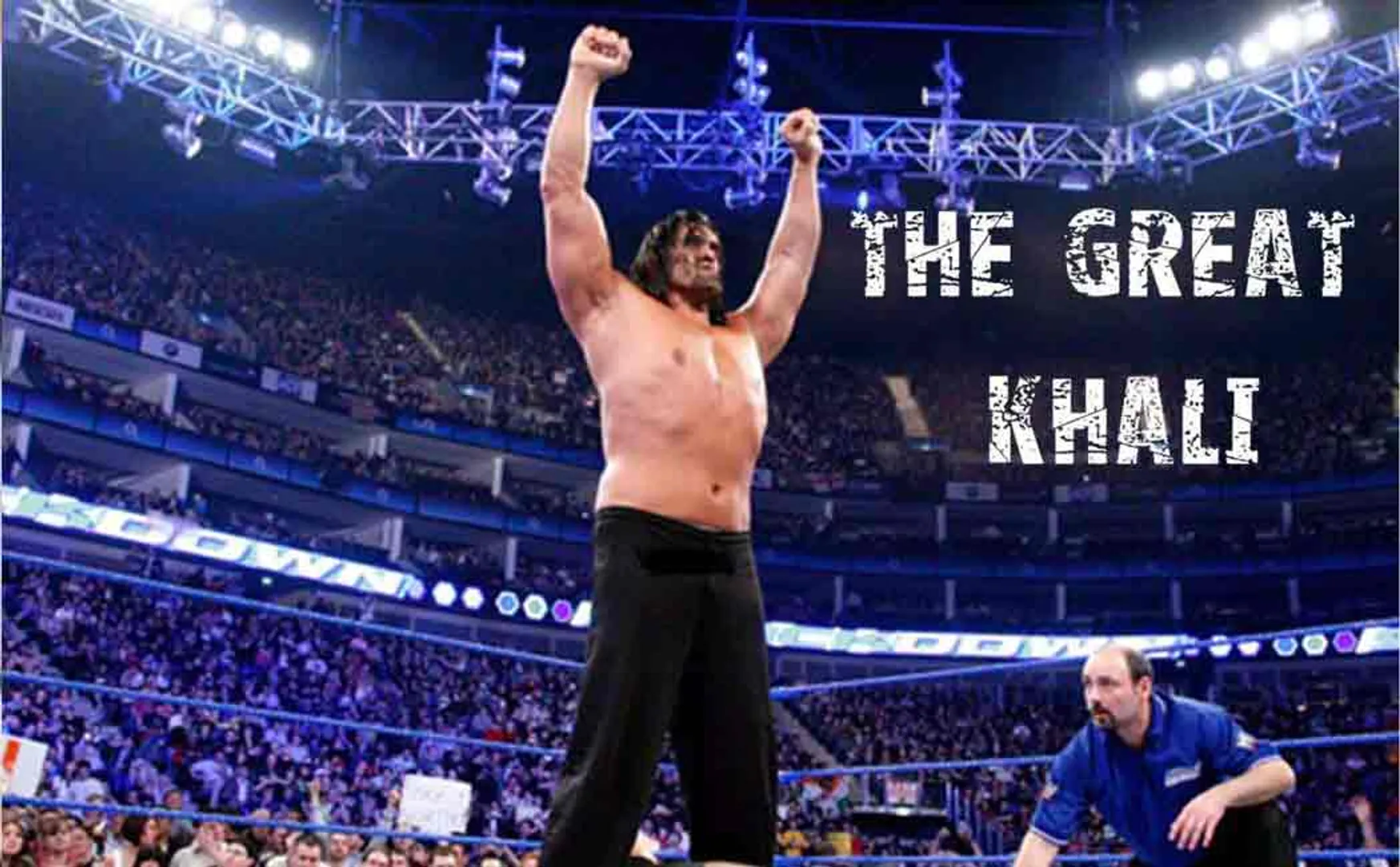 wwe player the great khali campaigning for bjp