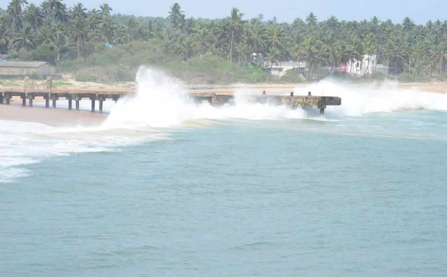 Sea fury in Kanyakumari