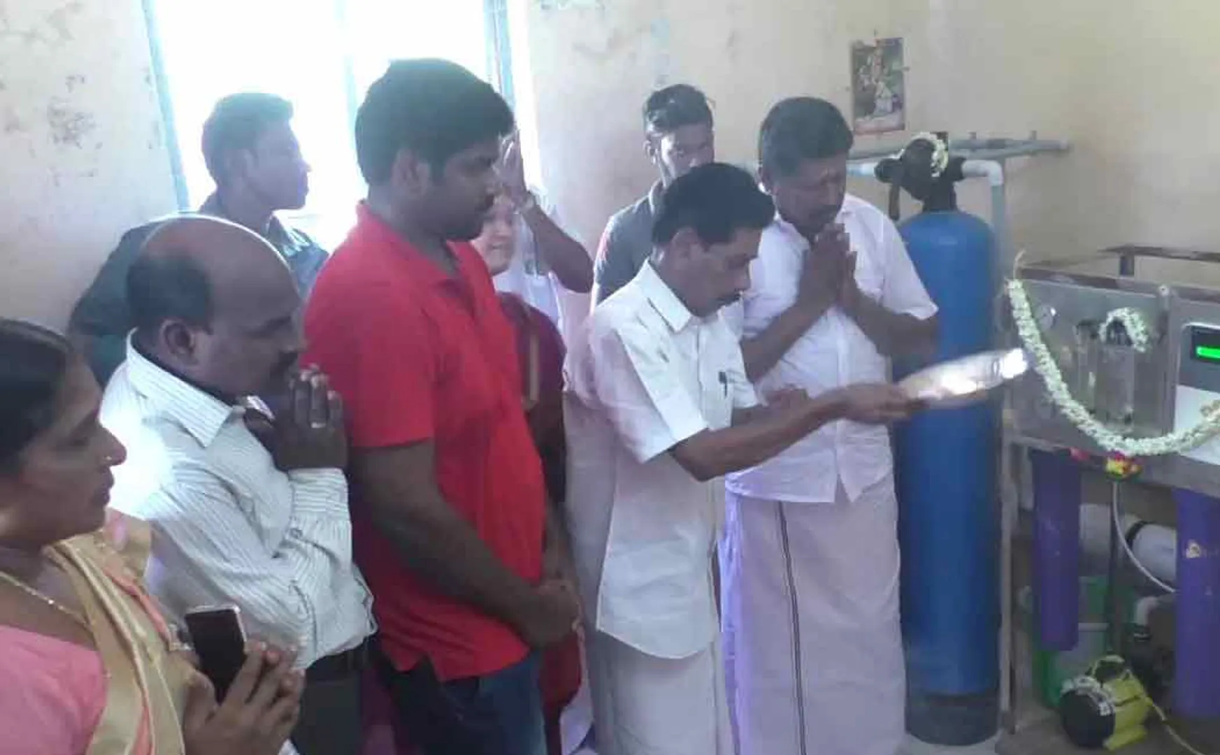 villagers invest their own money to build water plant 