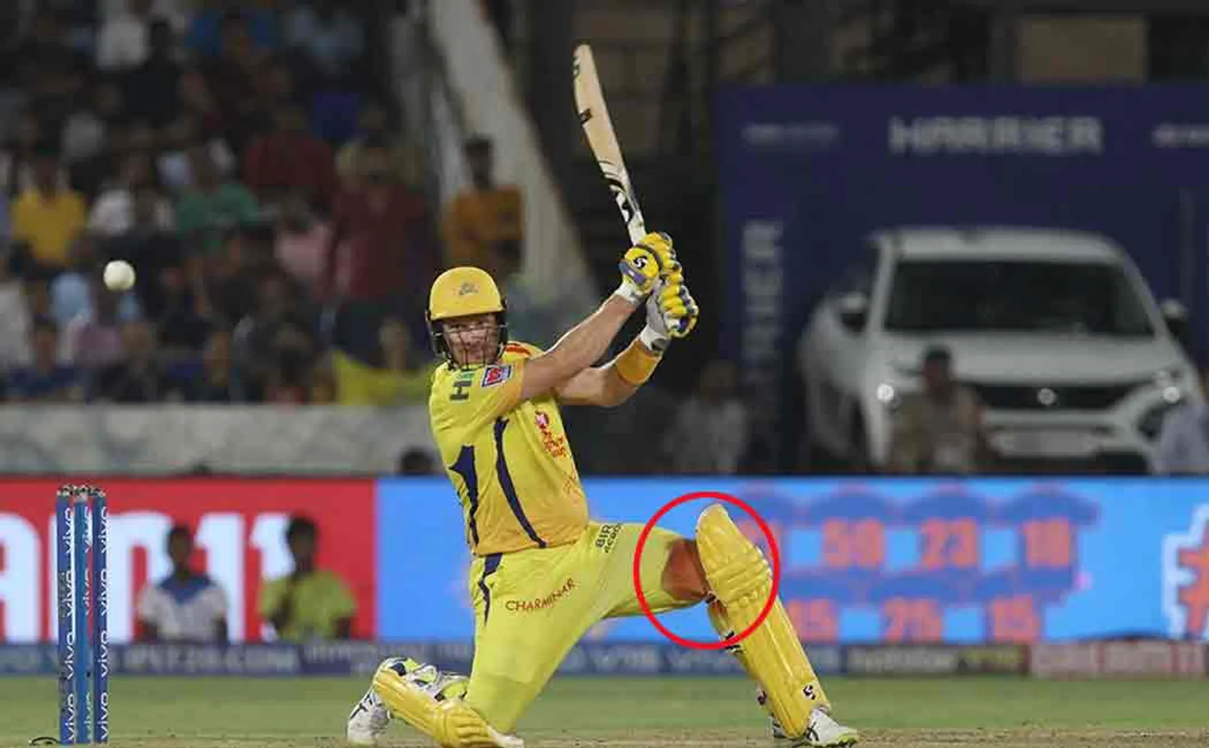 watson played for chennai super kings with wounded leg