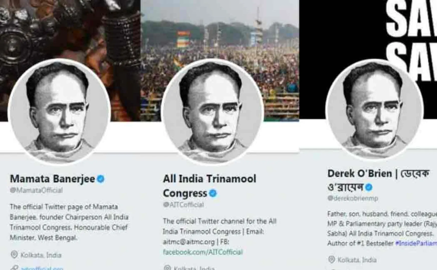 mamta banerjee and tmc party members changed their twitter dp