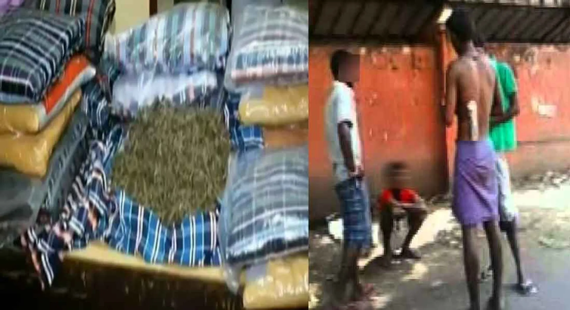 cannabis inside the pillow....  sale to whole North chennai is exposed