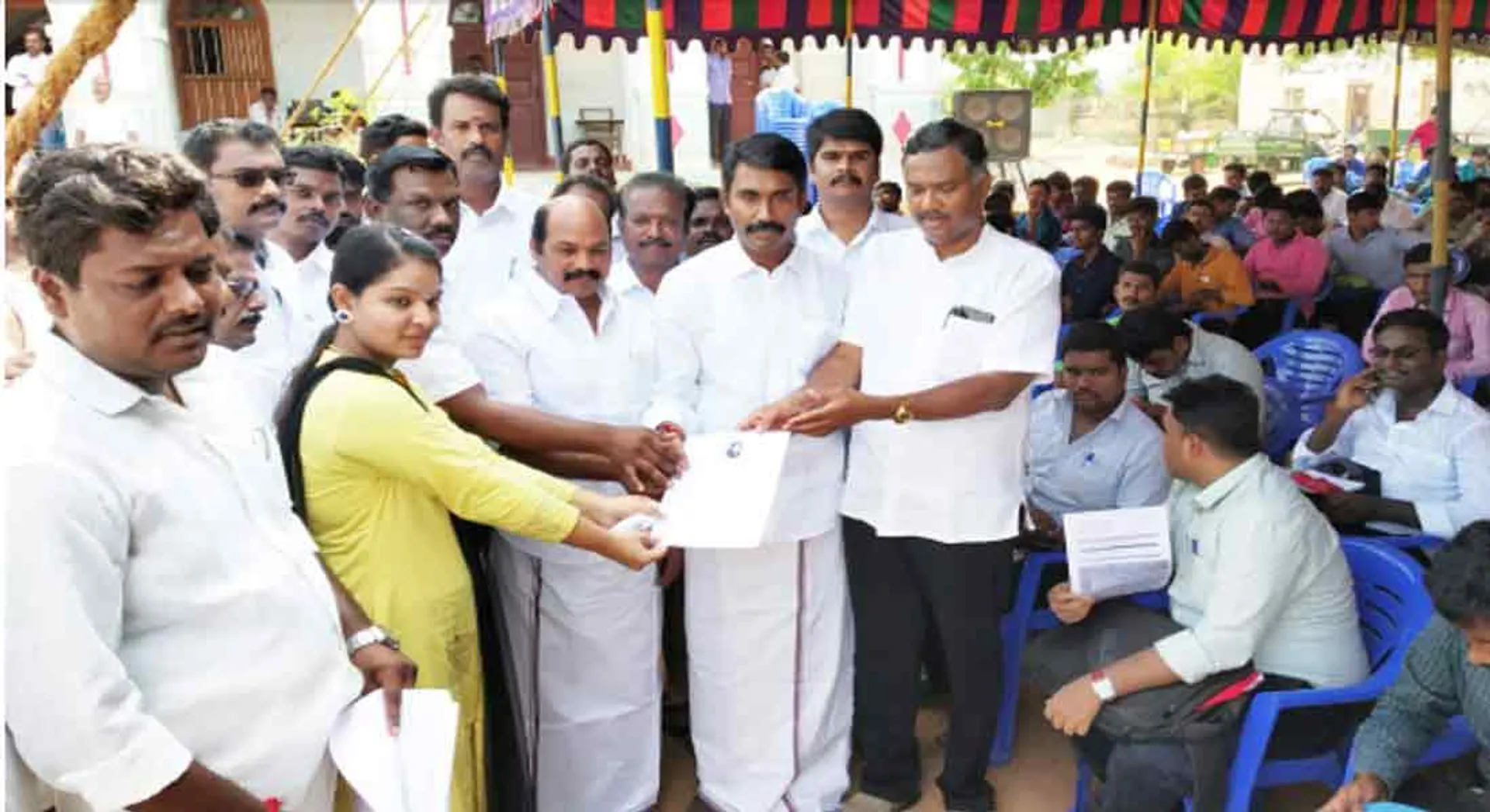 Work Camp conducted by Competitive ADMK... Work Order for 1800...