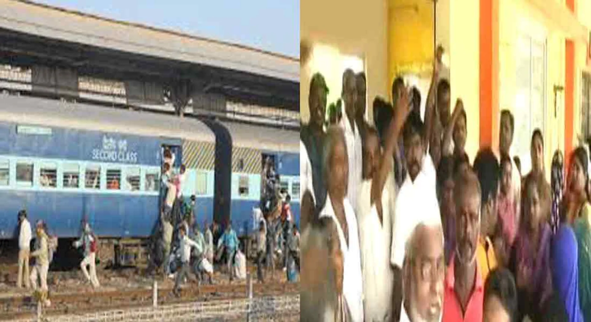  North indian Aggressive in the unreserved train compartment  in Salem