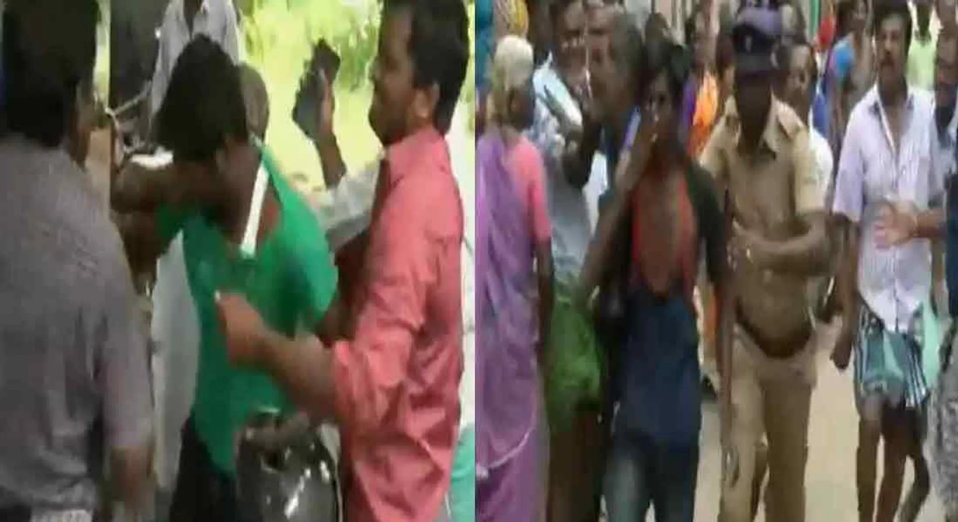 Struggle to protest the youth driving the bike; Murderous attack on young people