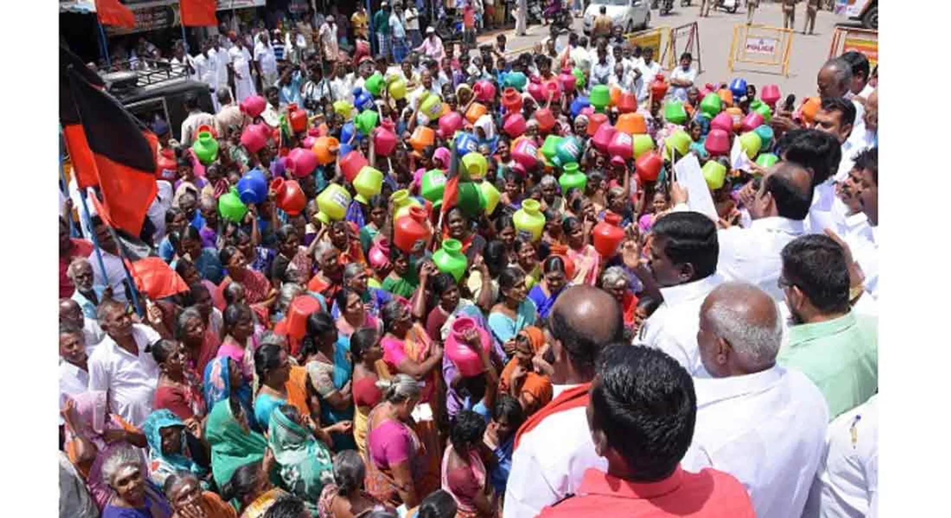  The DMK's struggle for drinking water 
