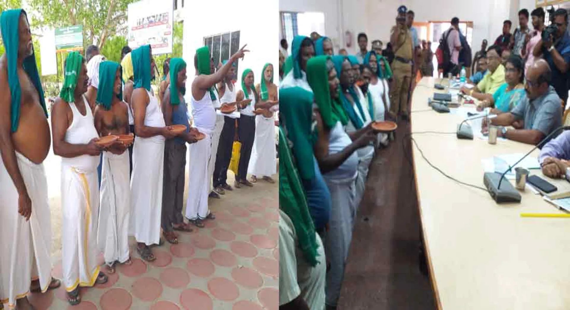 The farmers who are carrying Thiruvote ; a shocked collector