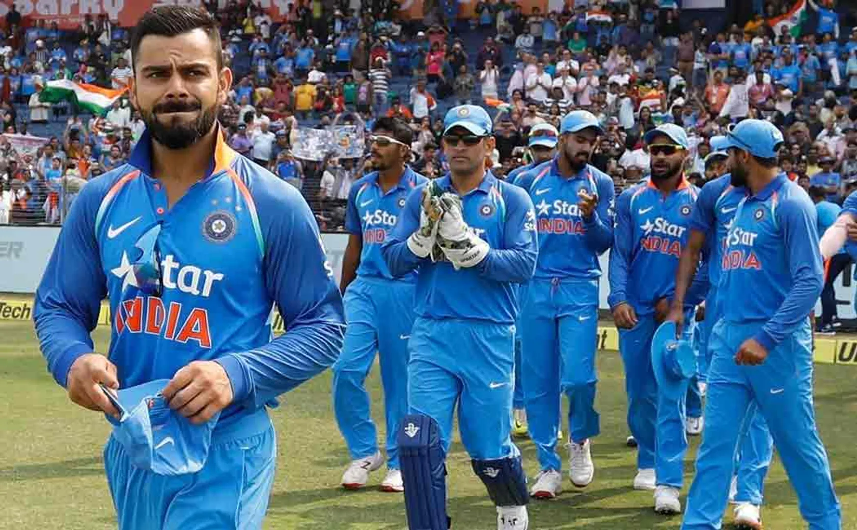 indian fans are not happy with kohli's sledging of cottrell's salute celebration