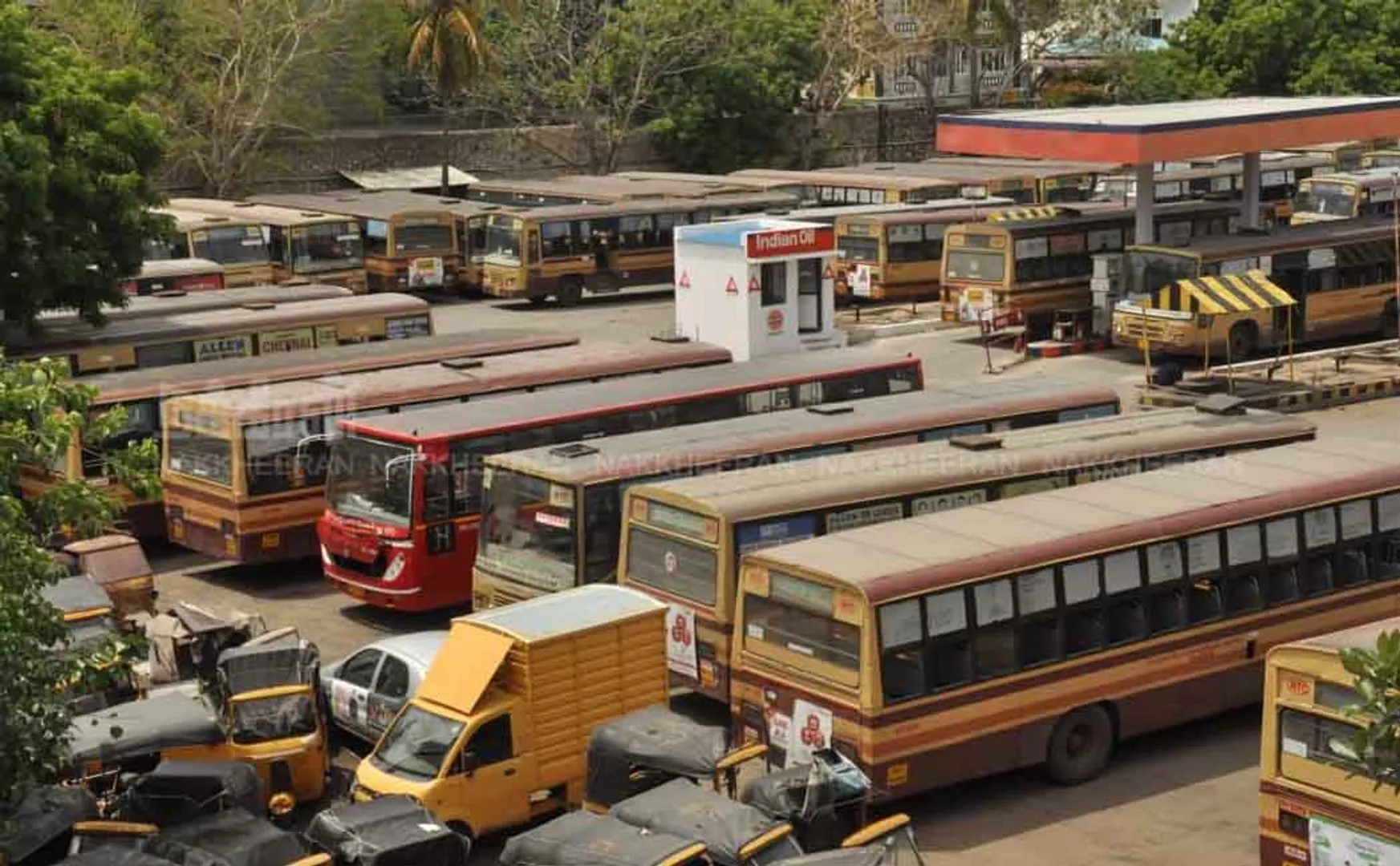 bus strike in chennai's photos