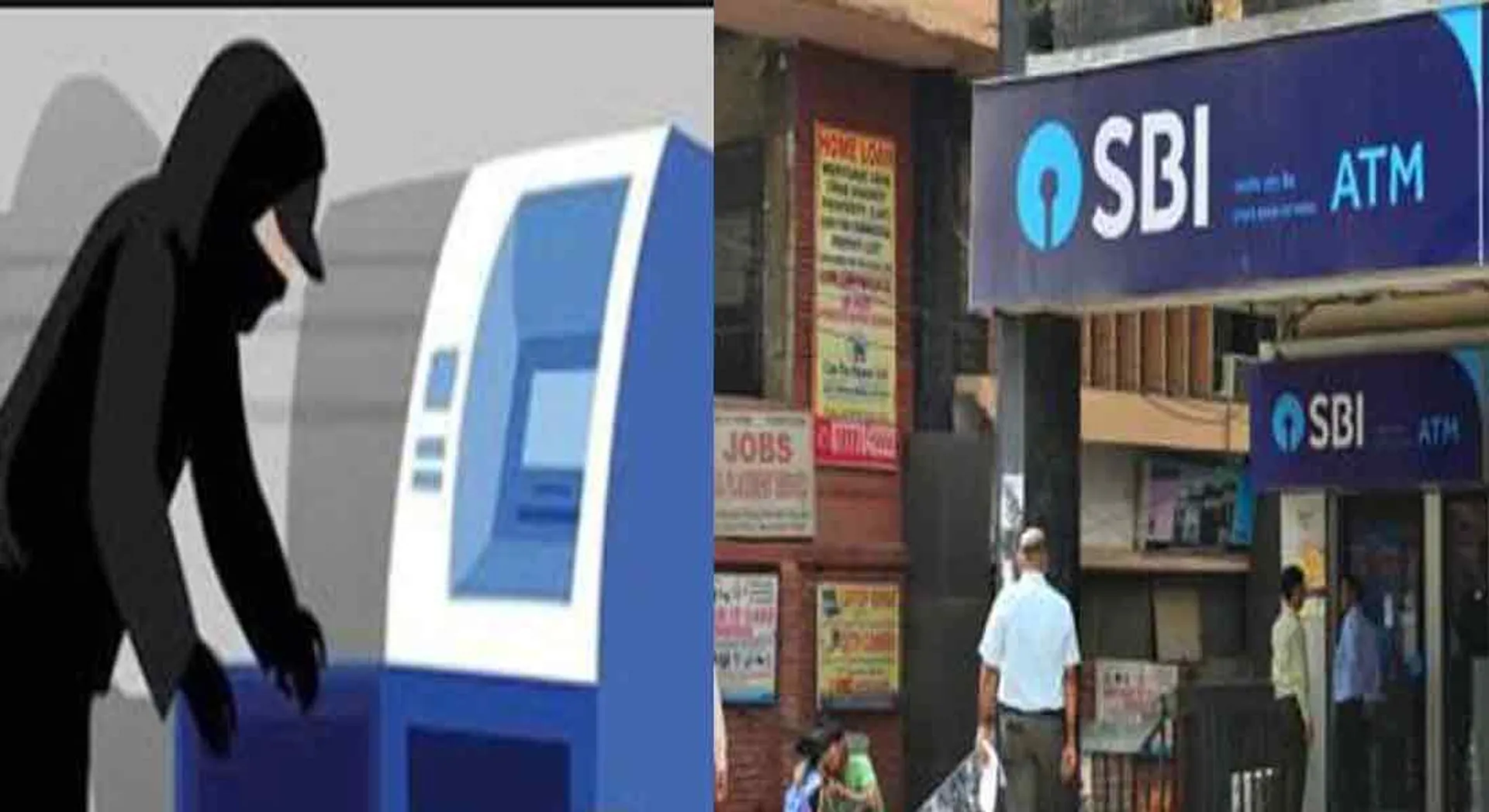 man trying to rob the ATM in  Disguised in Chennai 