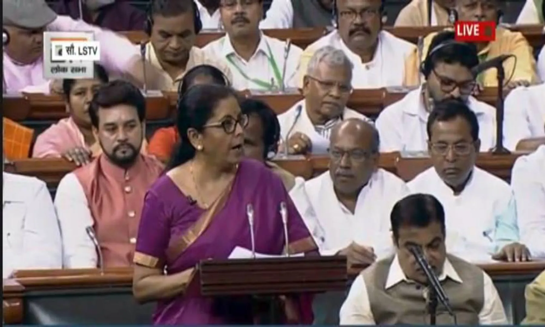 budgets 2019 minister nirmala sitharaman said about in parilament at delhi 