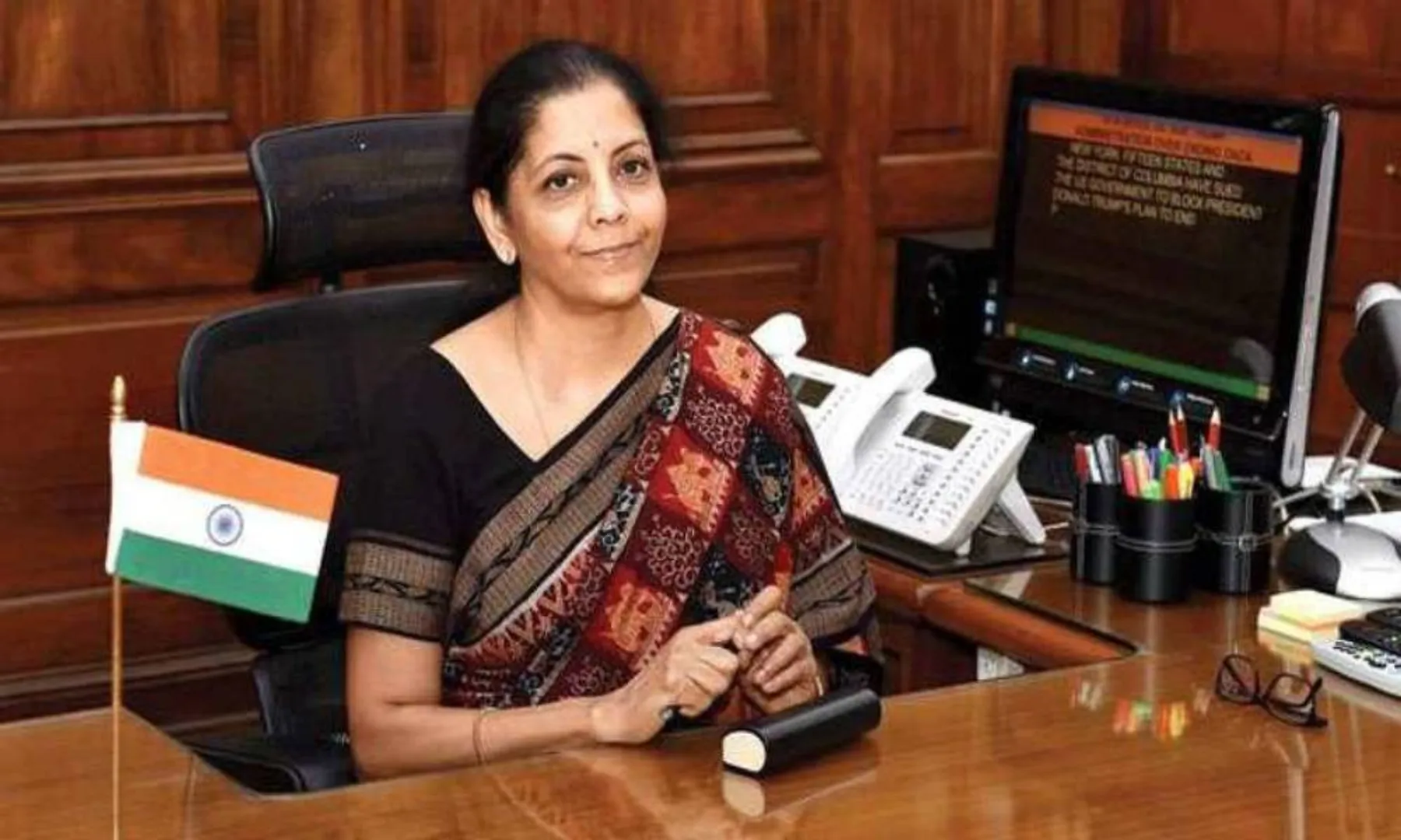 union finance minister nirmala sitharaman present on first union budget 2019