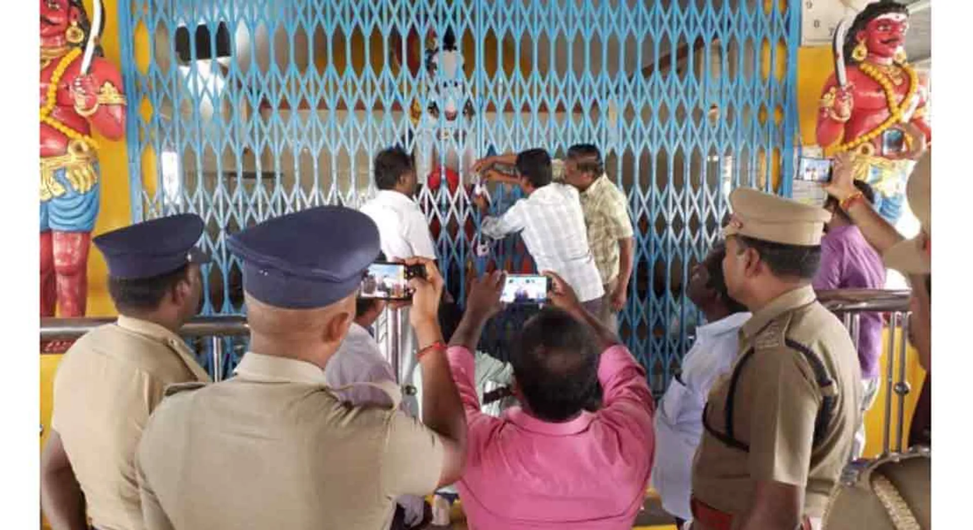 A collector sealed to a temple that was crushed incident 