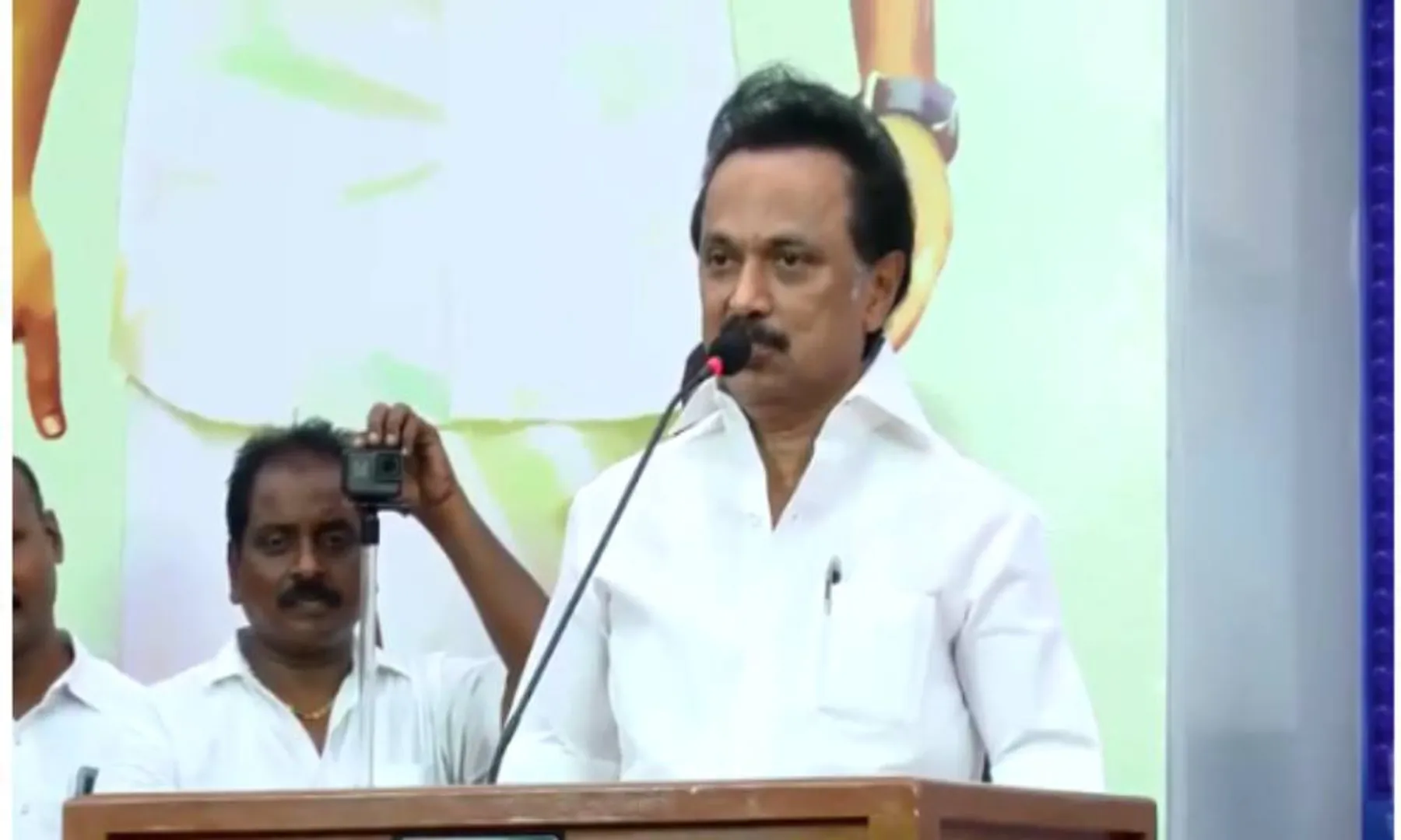 CHENNAI DMK PRESIDENT MK STALIN START THE 1000 PLACES NEW RAIN WATER HARVESTING PROJECT SAITHAI