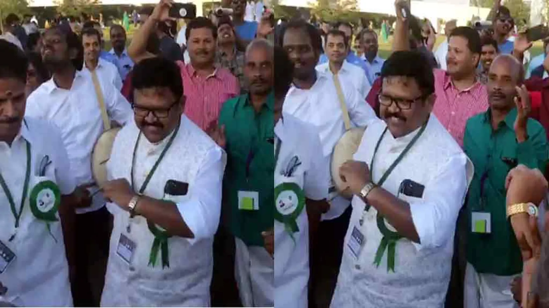 former Minister dance in World Tamil Conference  