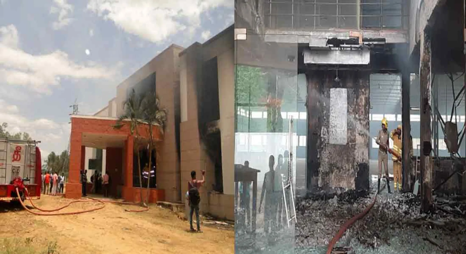  fire accident in Shoe factory 