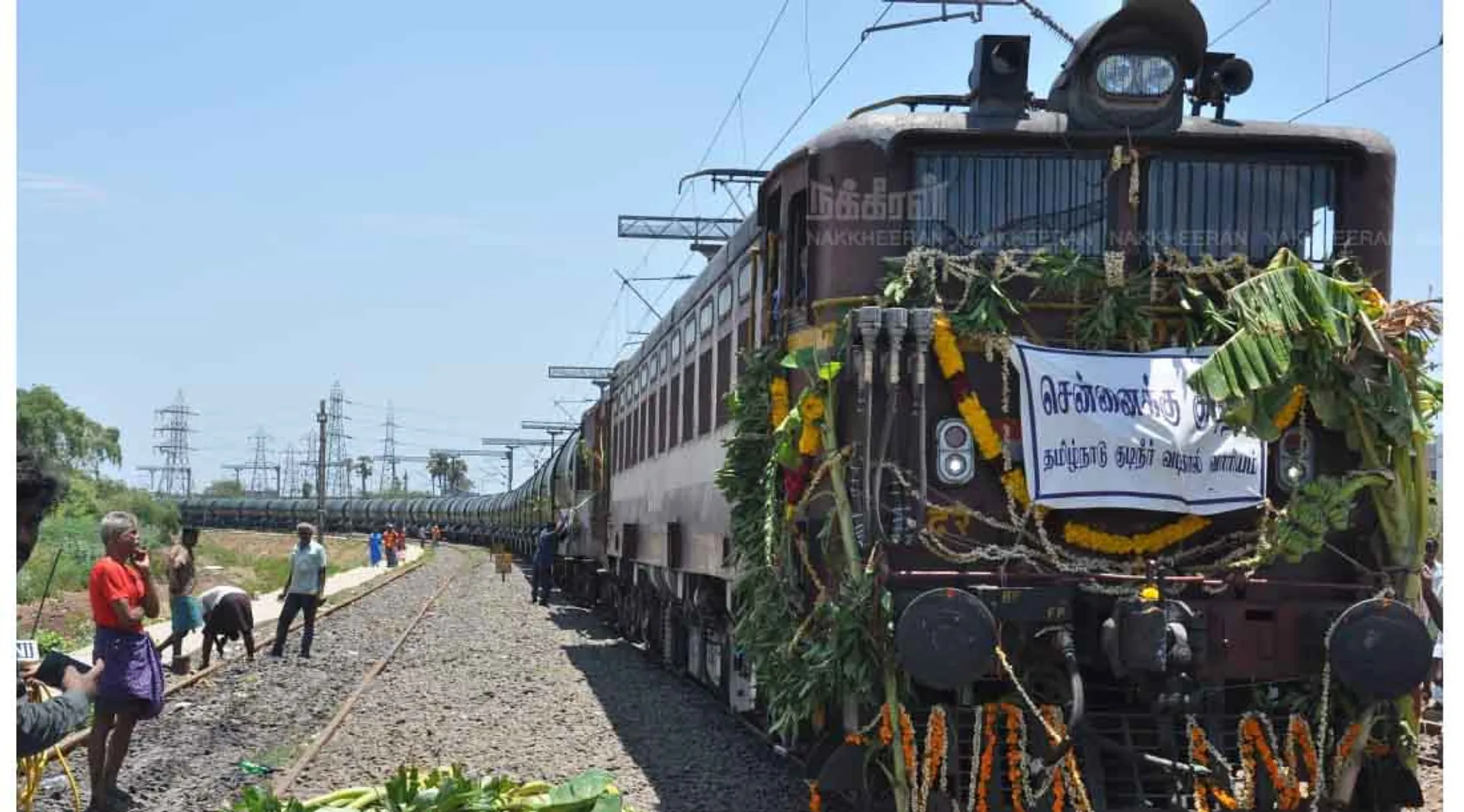 jolarpettai to chennai rail water