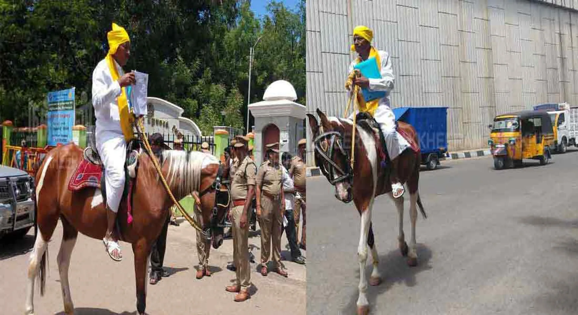 vellore; Come alone on horseback and file a nomination  