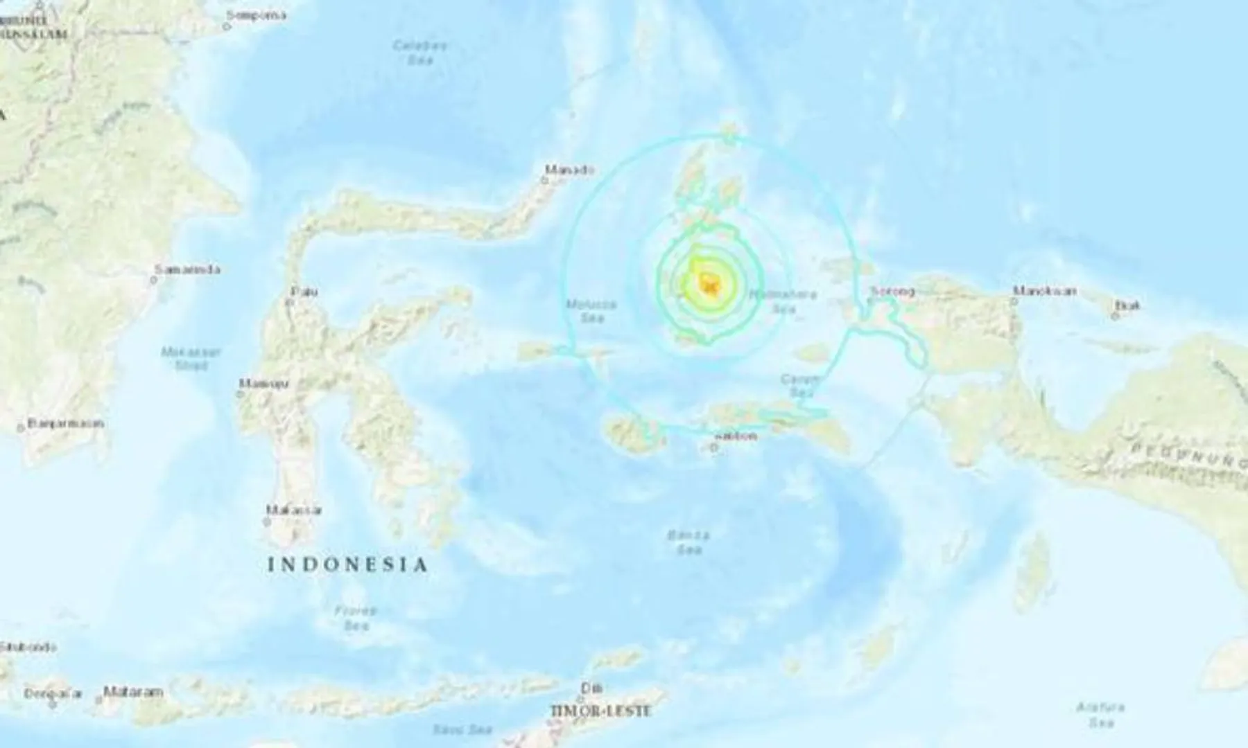 indonesia and australia earth quake strikes  