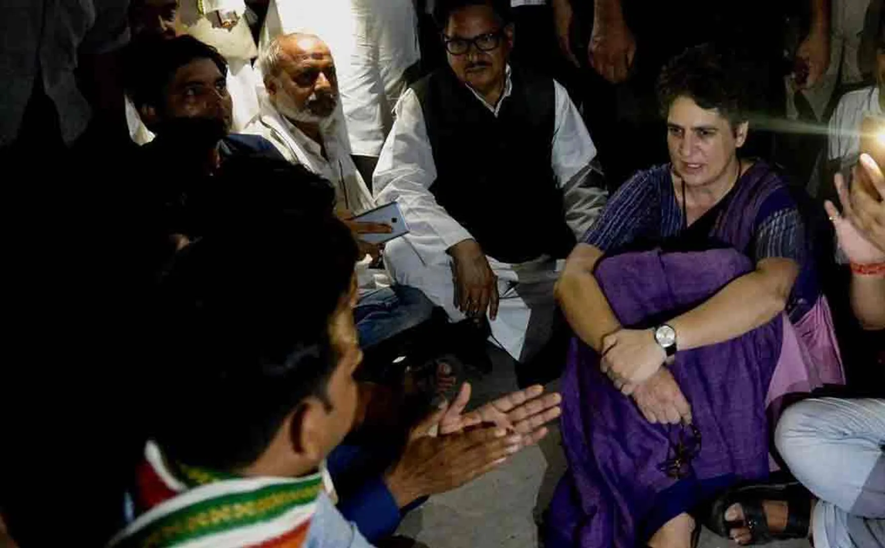 priyanka gandhi protest in uttarpradesh 