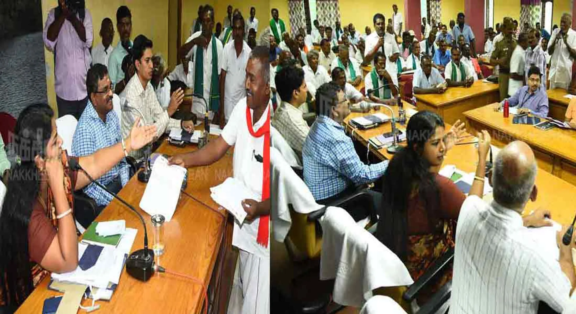 Peasant protest against the new district of Tenkasi