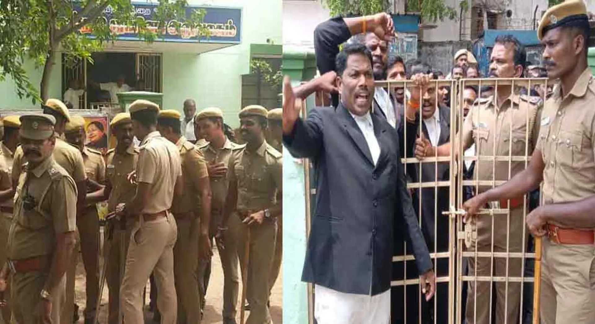  Separate district issue ... Lawyers blocking Mayiladuthurai legislative office!