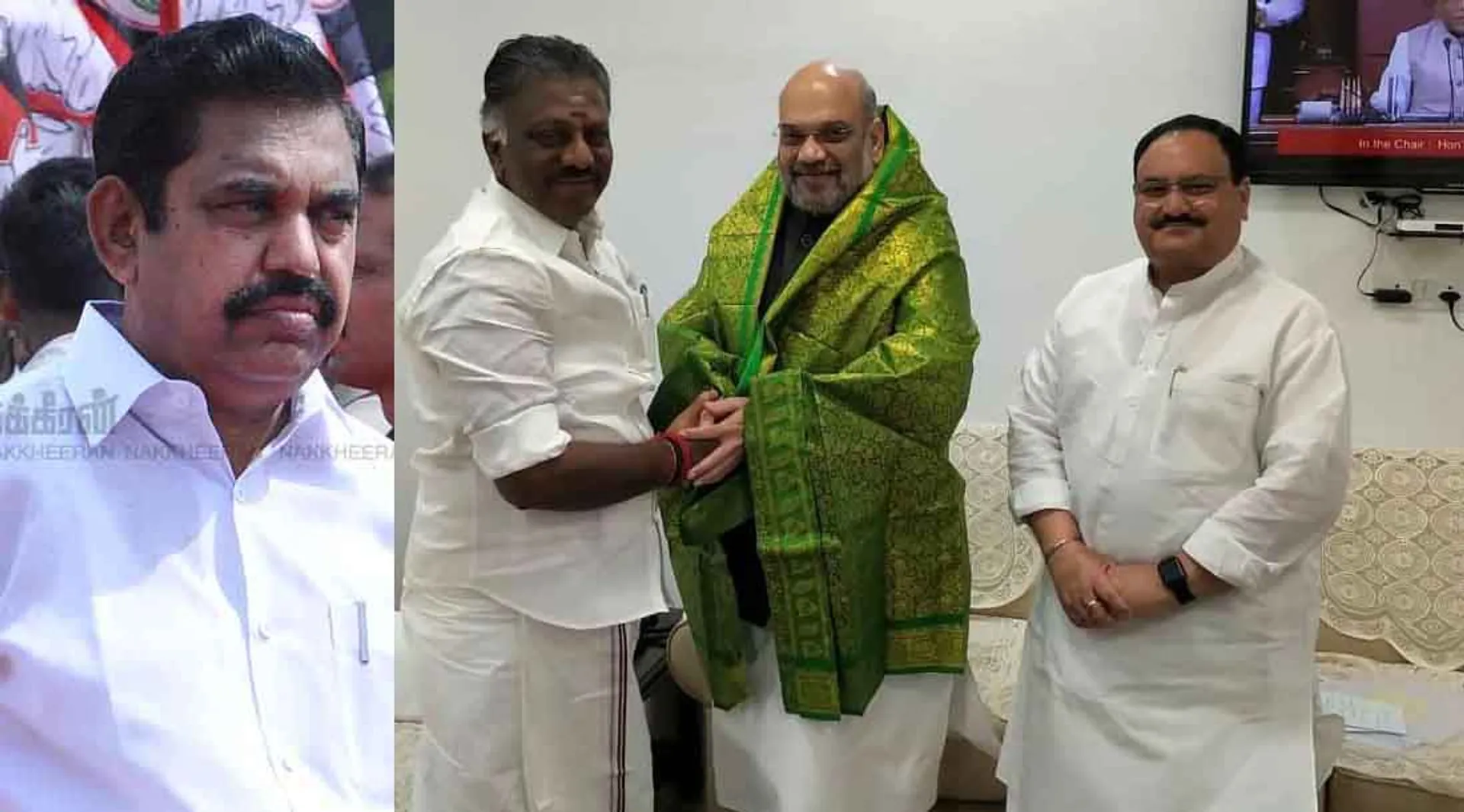 Amit Shah - O. Panneerselvam meets - Delhi Visit