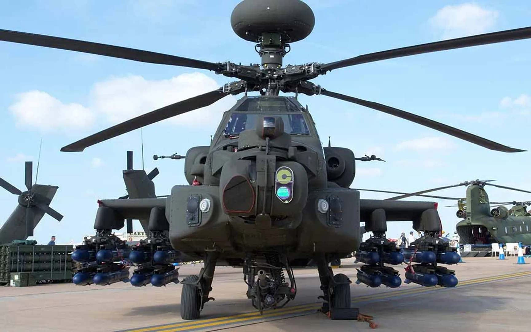 APACHE GUARDIAN ATTACK HELICOPTER- AH 64 E four arrive at india gaziabad in uttar pradesh state