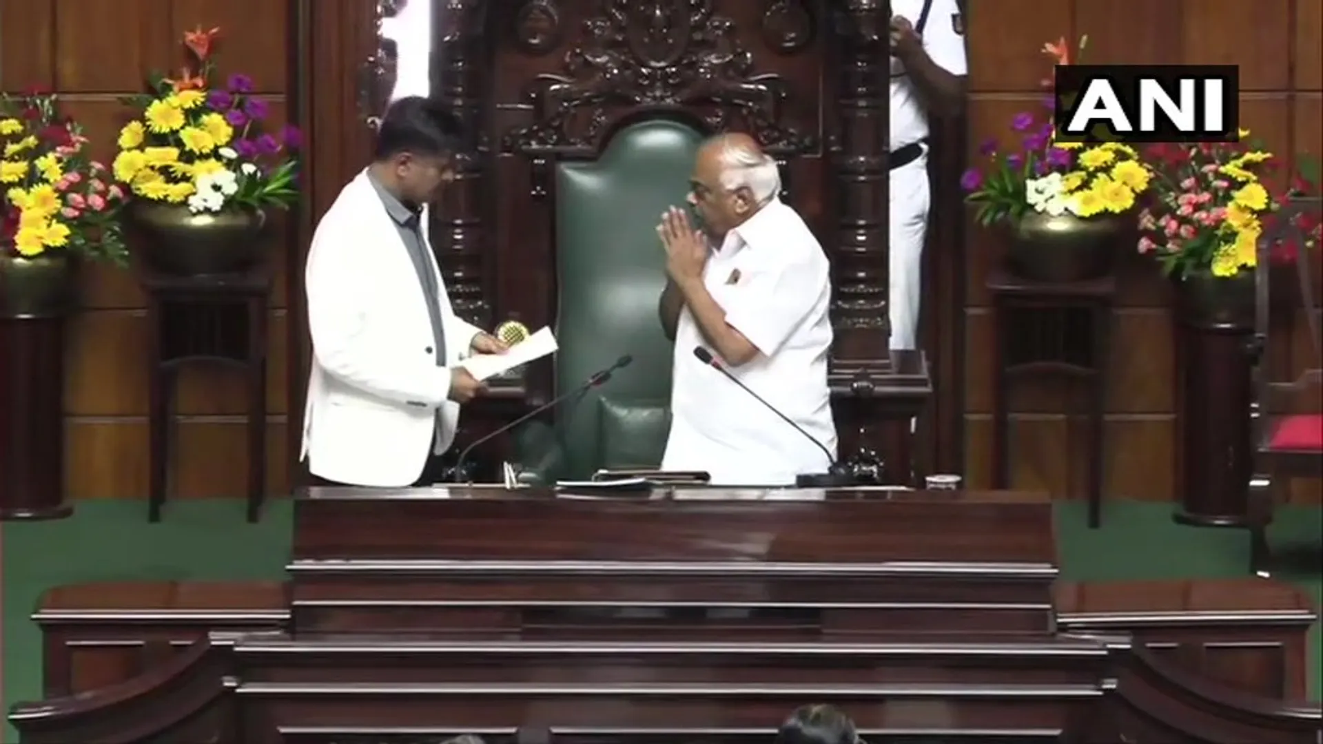karnataka assembly speaker ramesh kumar resign. Because cm  yeddyurappa government with floor test