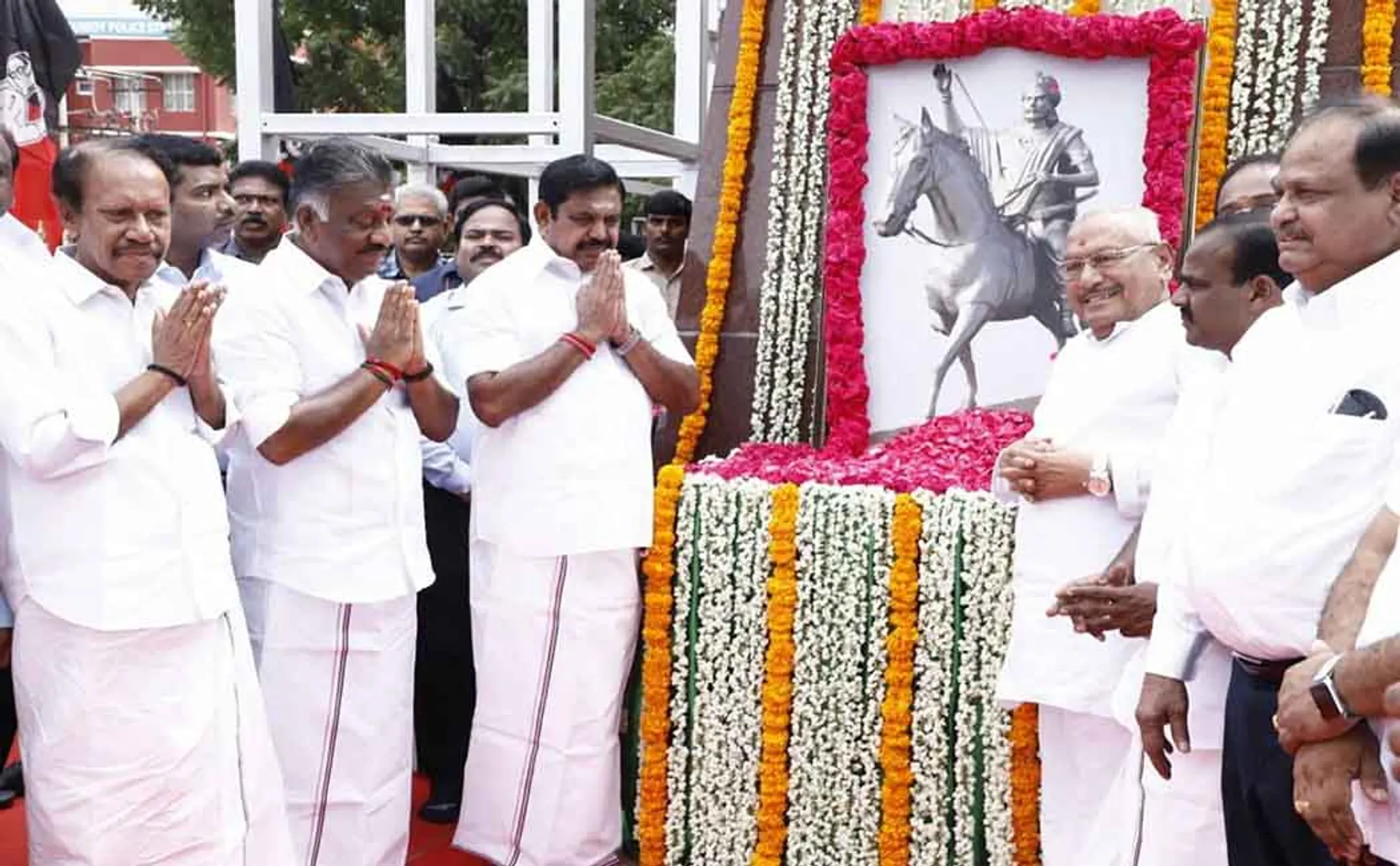 Commemoration of Freedom Fighter Theeran Chinnamali  Chief Minister Edappadi Palanisamy, Deputy Chief Minister