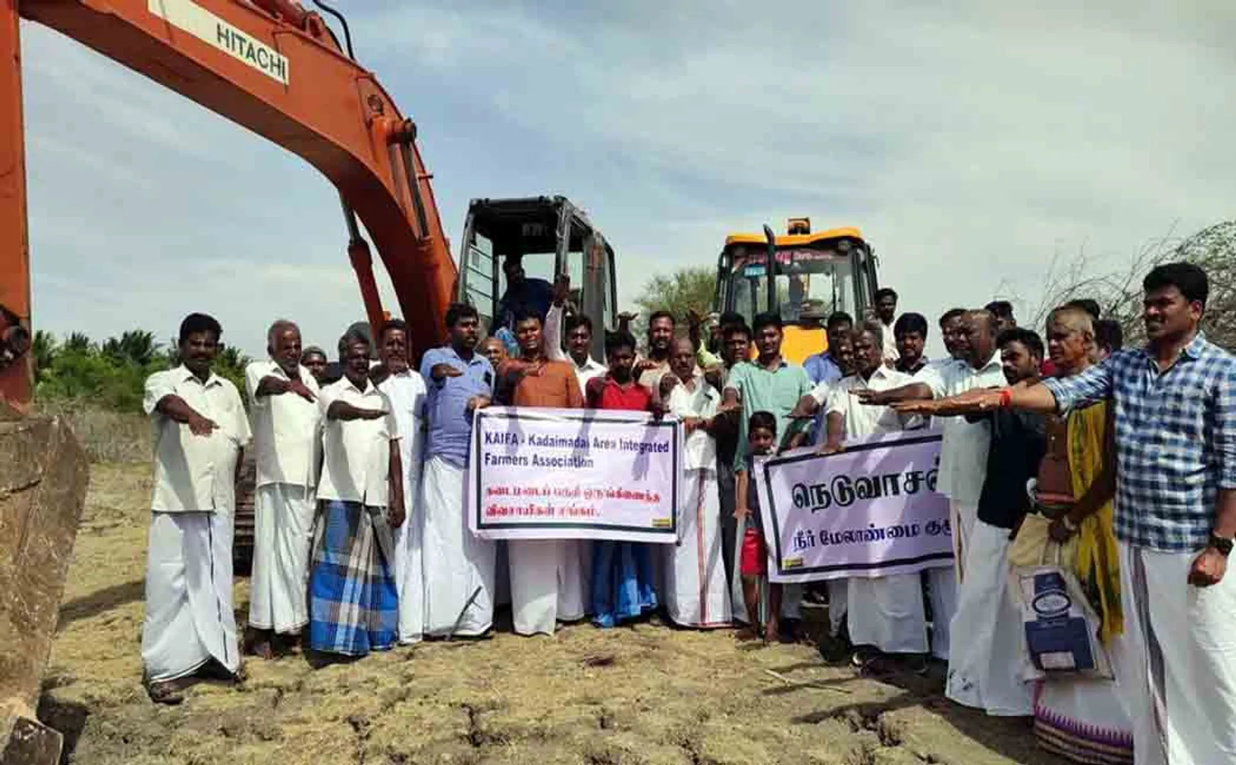 We will save rain water.  Youths who started the mission with the promise PUDUKKOTTAI