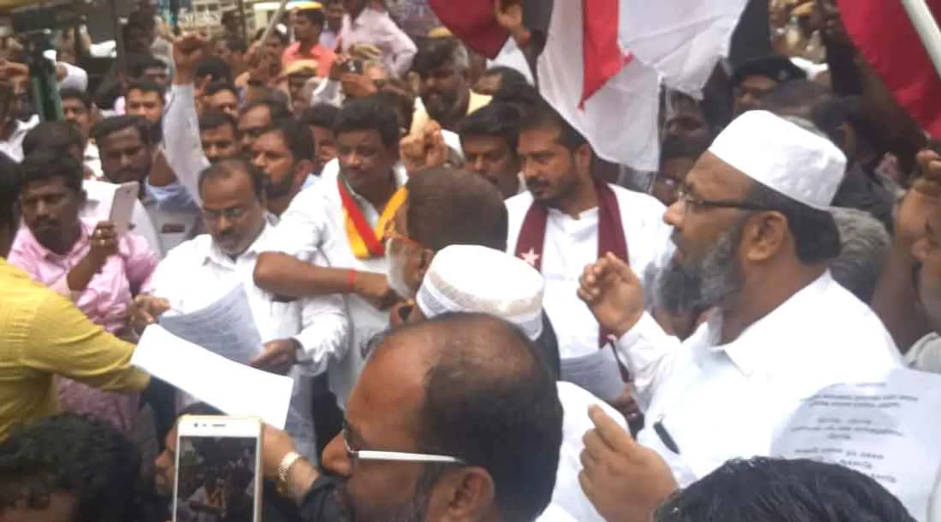 mjk party protest chennai - jammu and kashmir issue