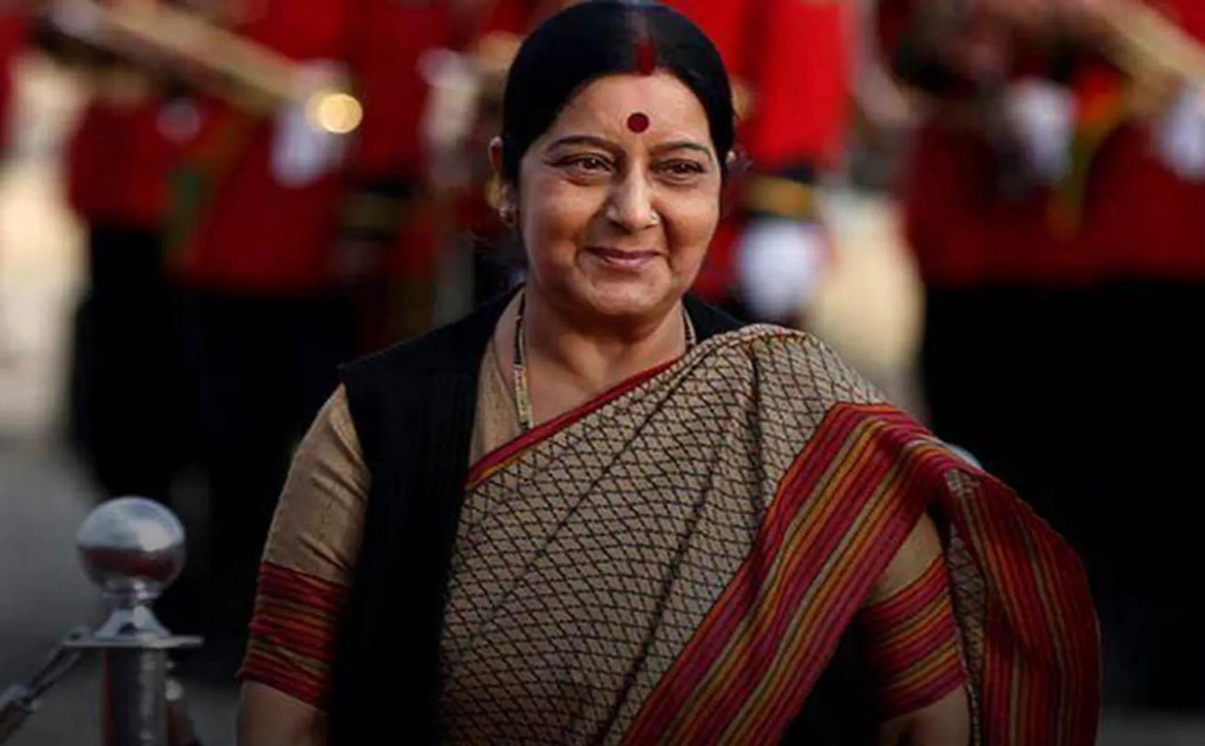 former foreign minister sushma swaraj passed away For the public's tribute Sushma Swaraj's mortal remains kept in her residence.