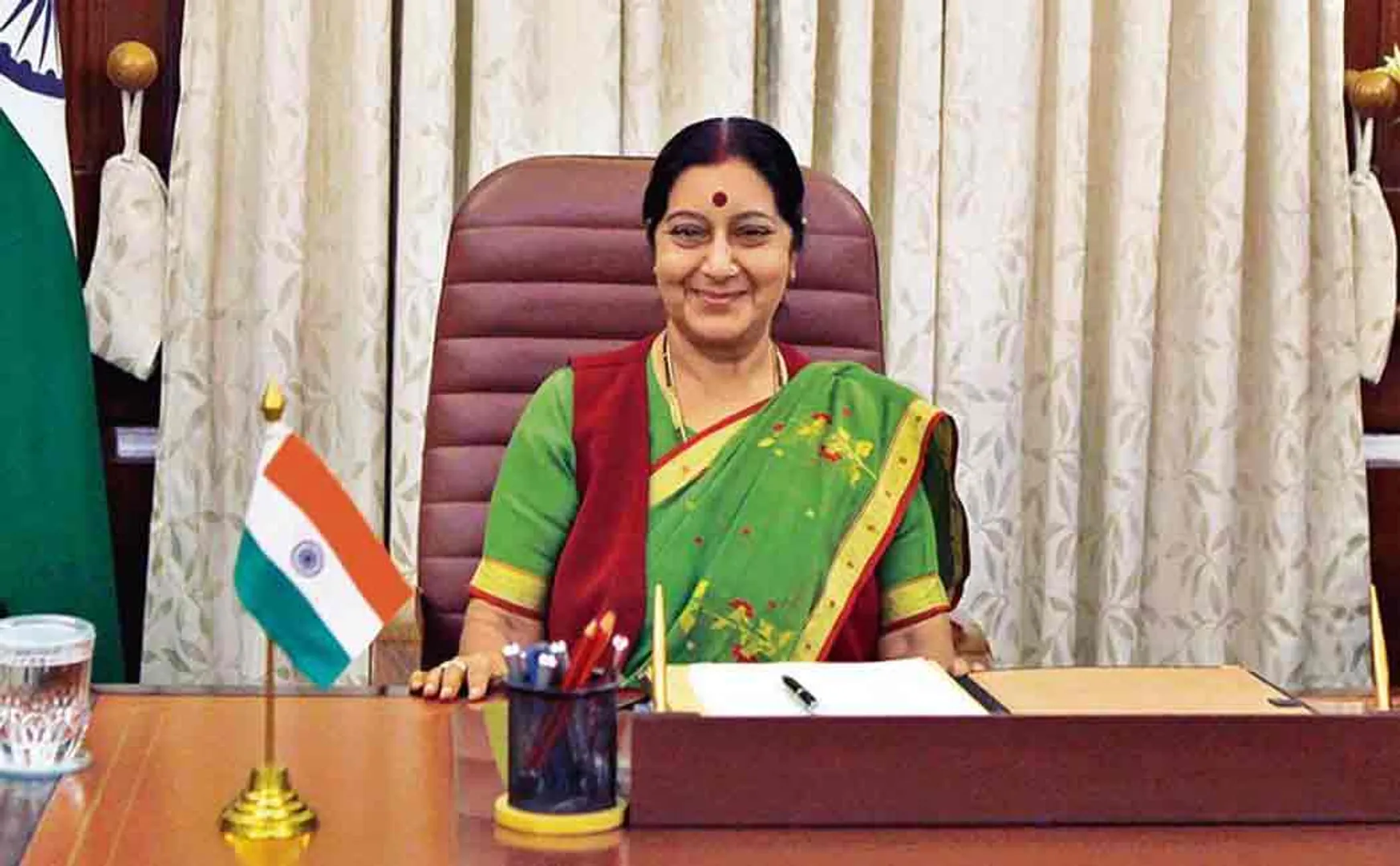 sushma swaraj's last phone call