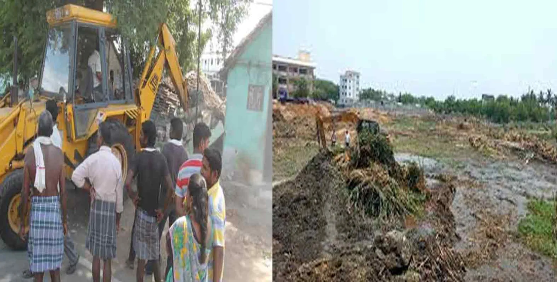 Missing kani Rawathar pond: Erode Corporation blockade