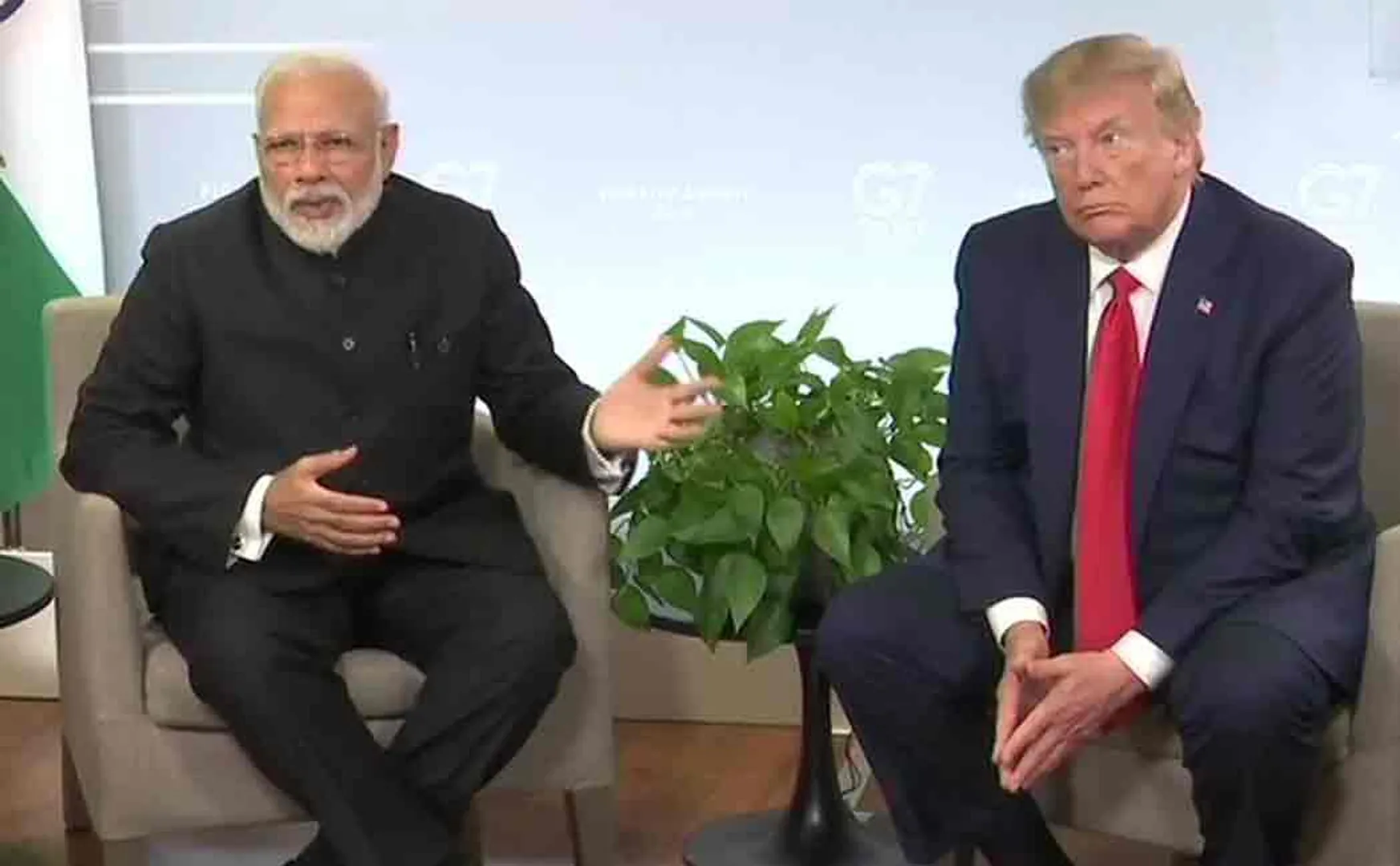 trump and modi meets in paris