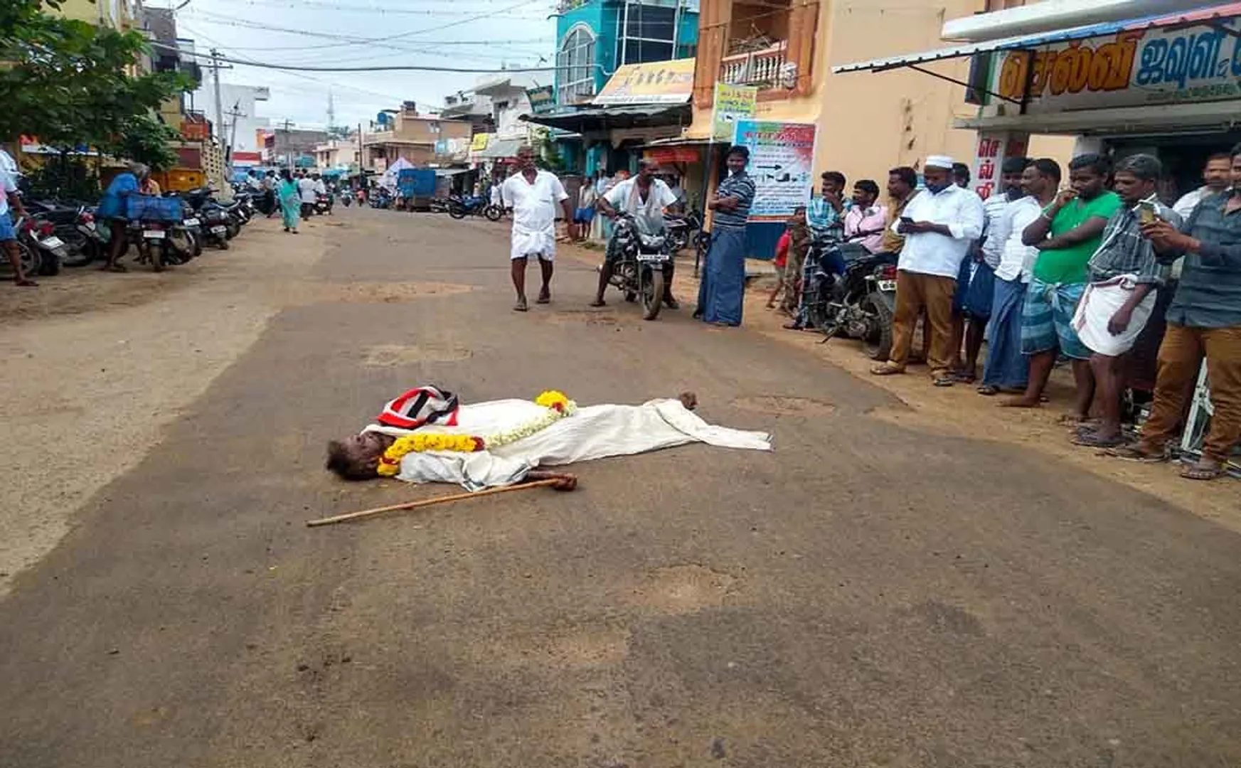 Permission to sell liquor on road block  Older person who has jumped eyesight