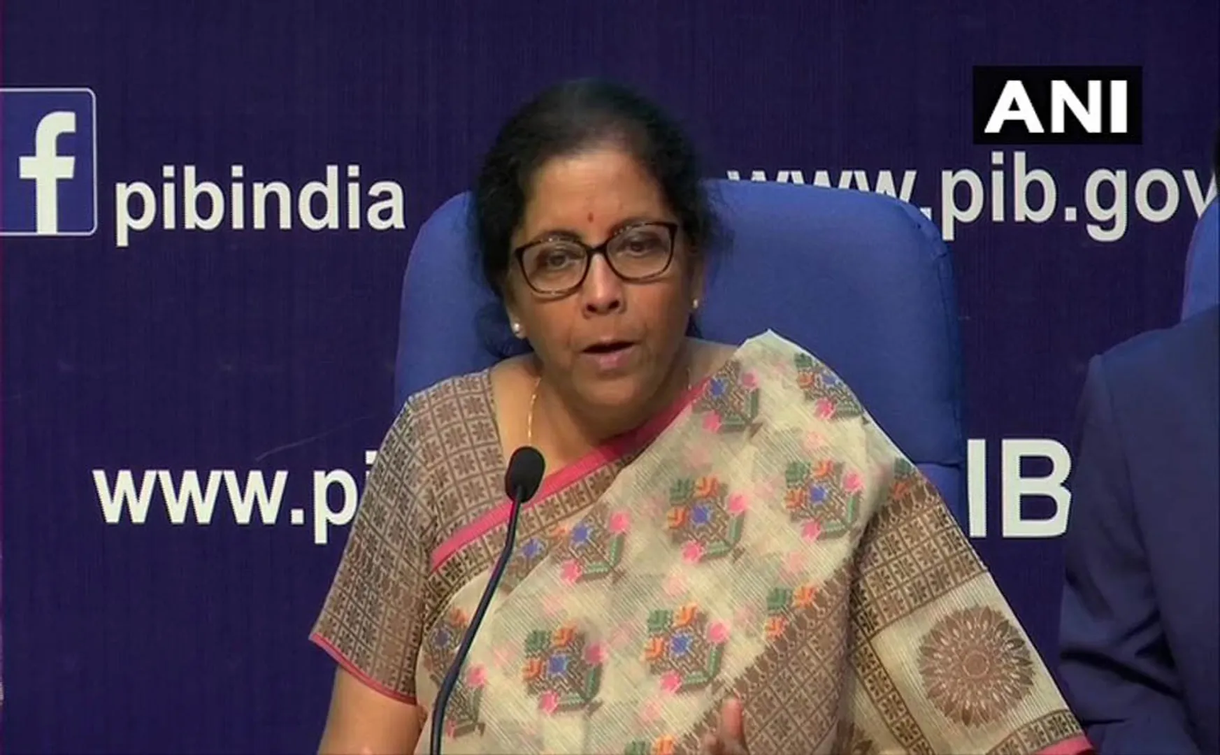 union finance minister nirmala sitharaman meet press and announced public sector banks