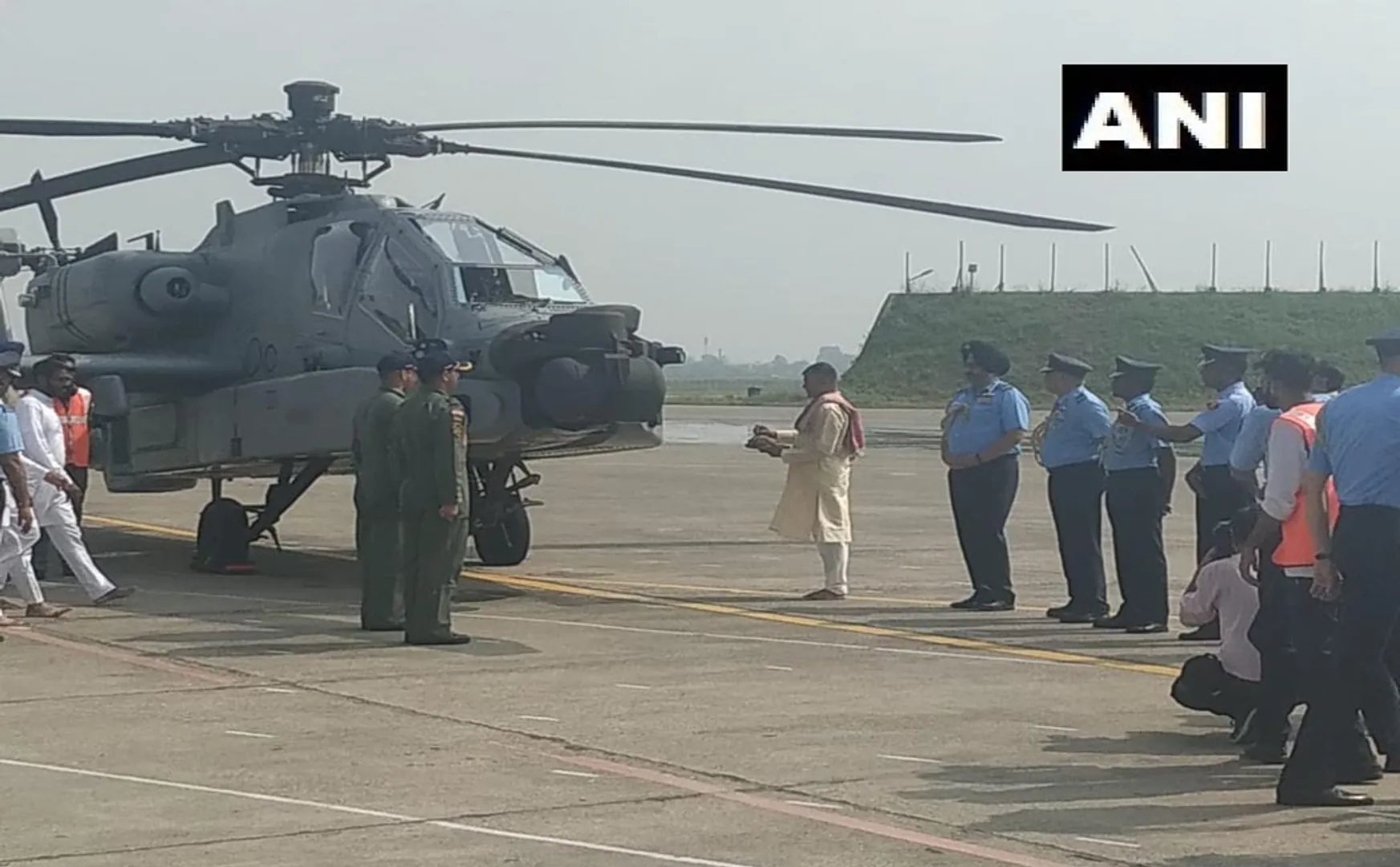 apache ah64e helicopters india punjab pathankot airforce ceremony